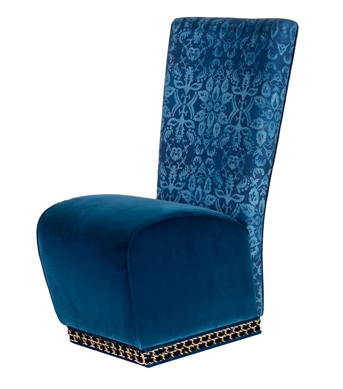 Chaise Genova bleue