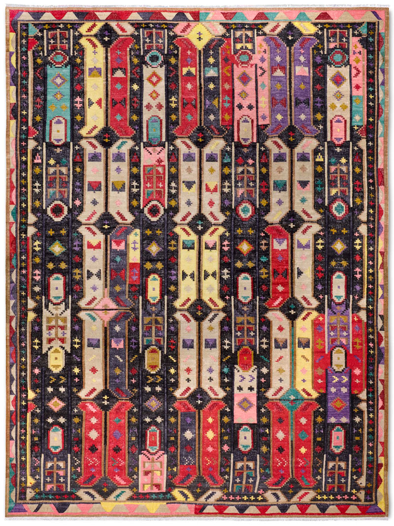 Tapis de luxe fait main Tissage Plat
