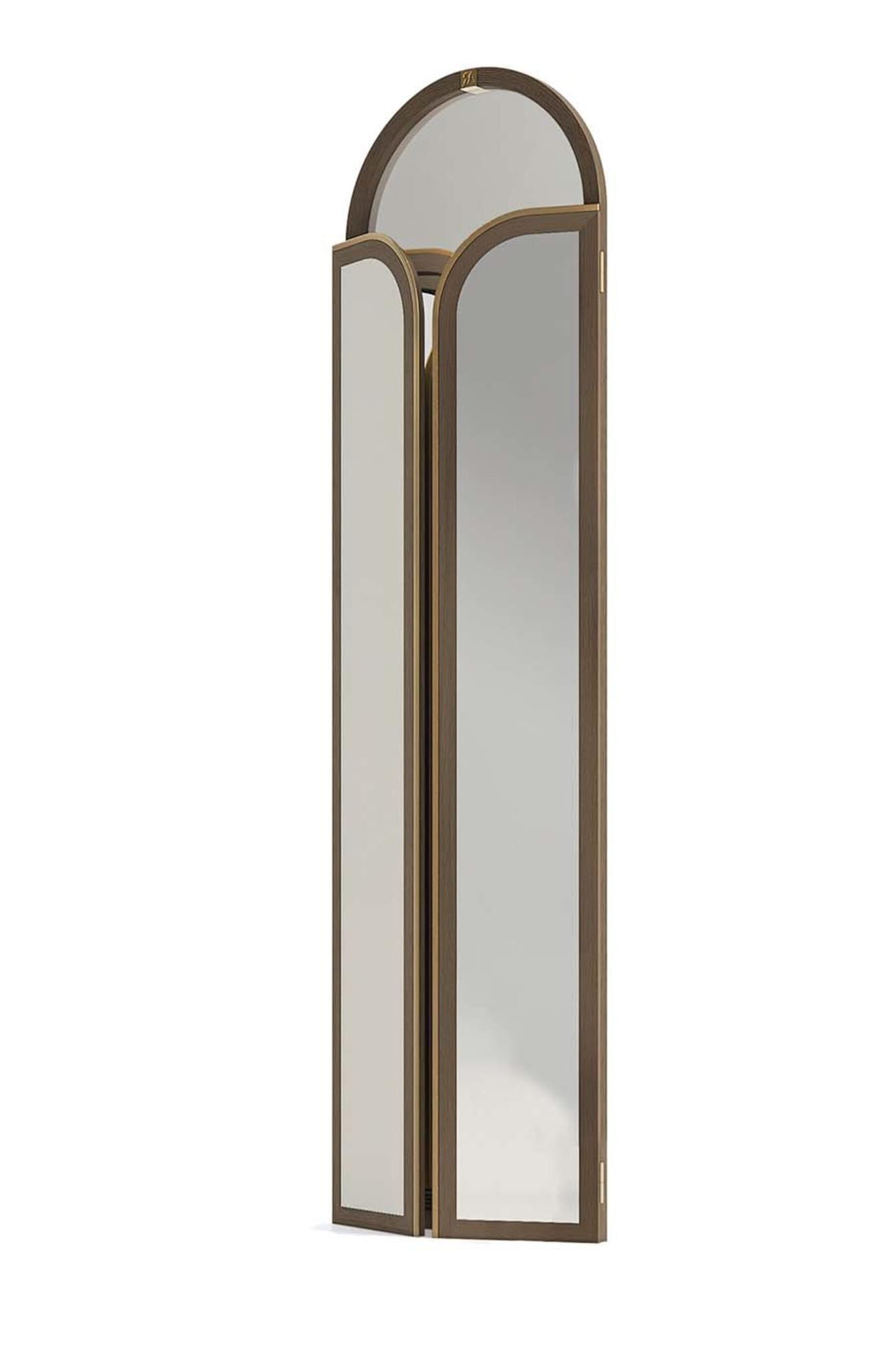 Paravent Élégance Avec Miroir