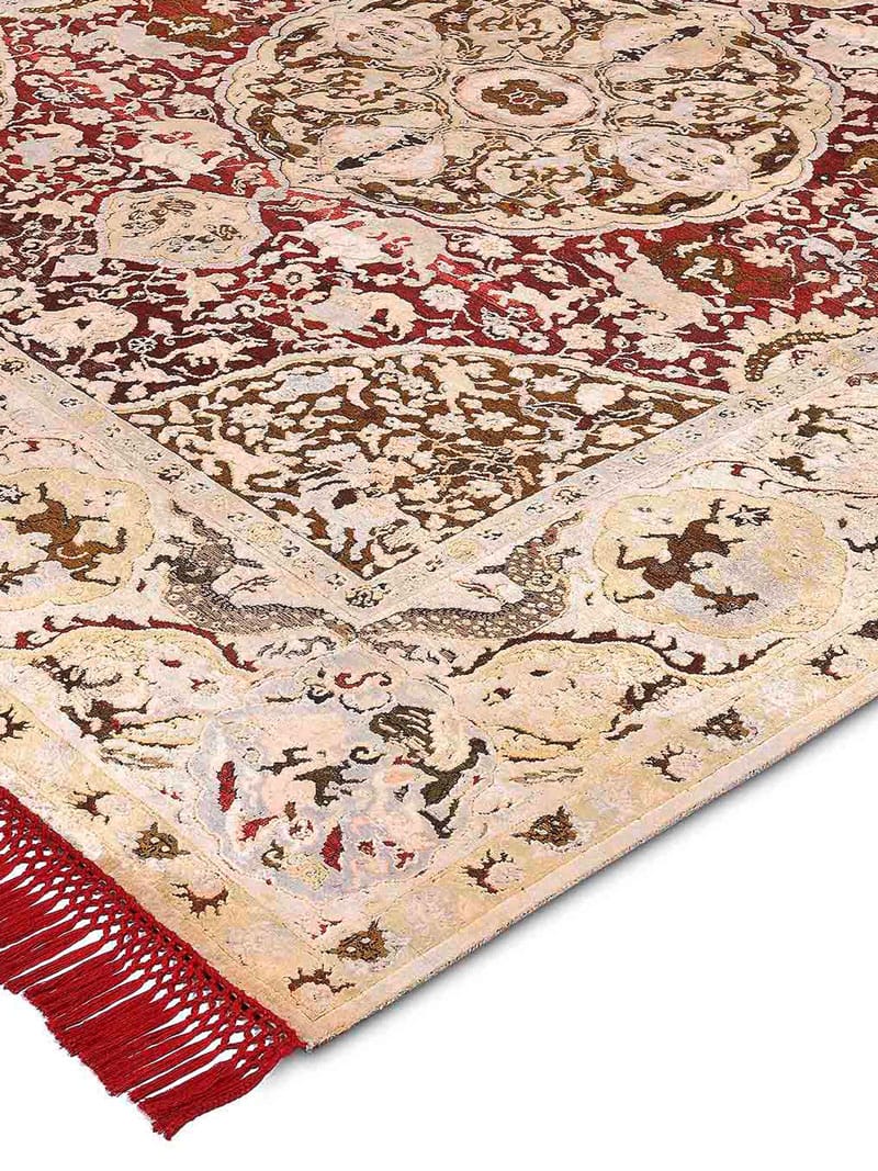 Tapis noué main de luxe Or