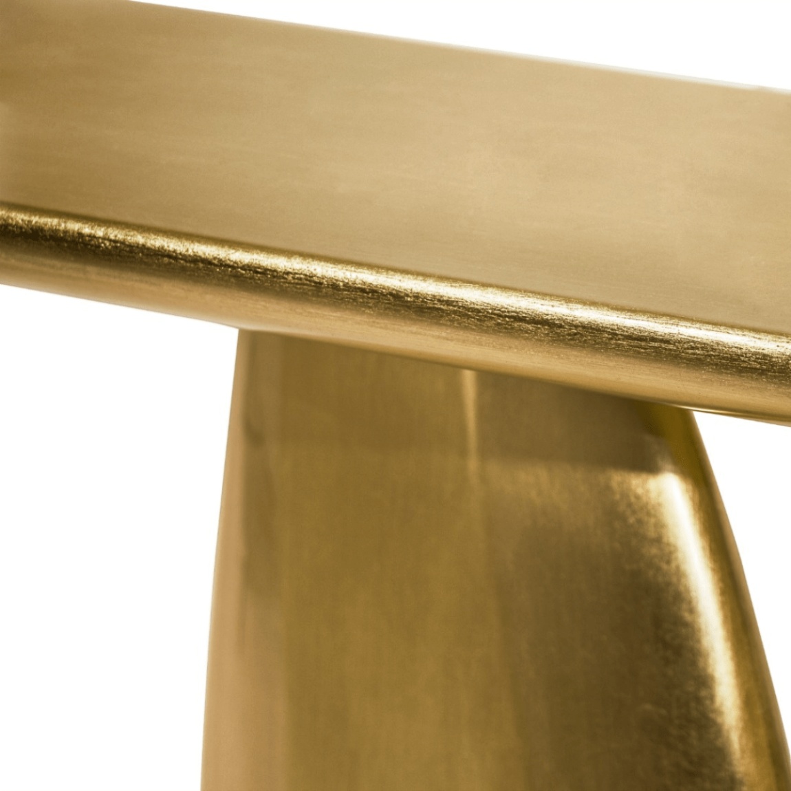 Console Sculpturale Dorée