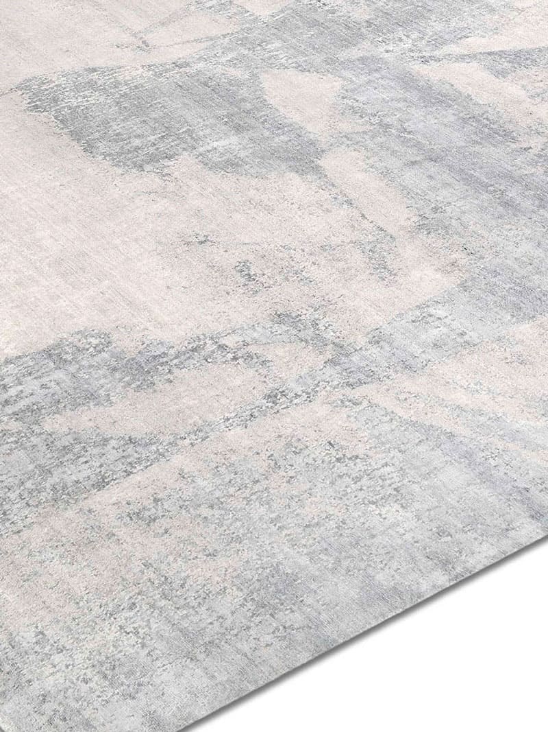 Tapis noué main Gris / Beige