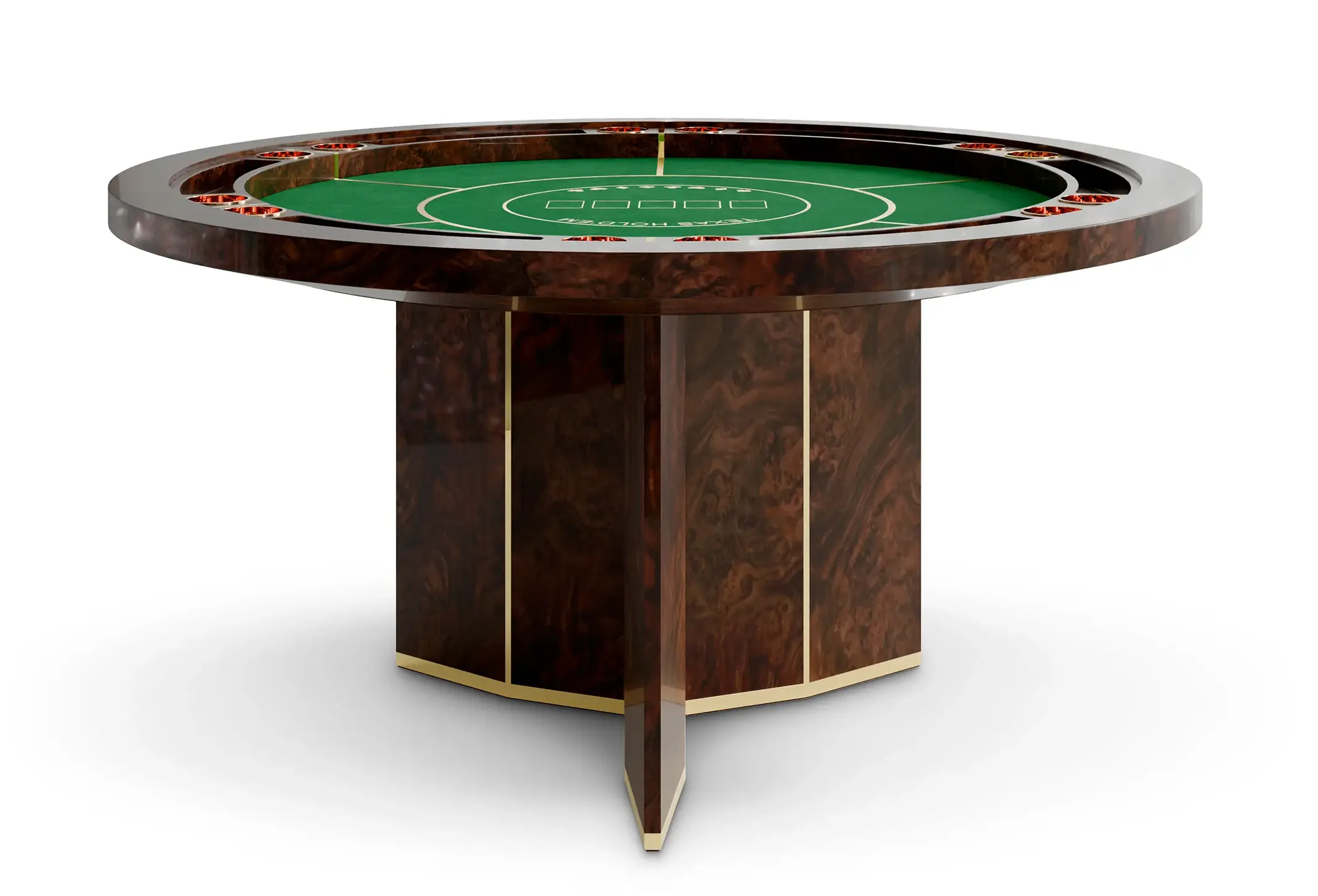 Table de Poker Elite Marron