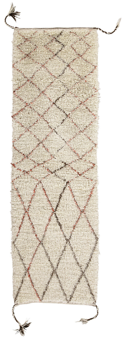 Tapis Zigzag Rouge Noir