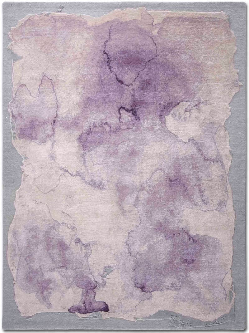 Tapis noué main de luxe Mono Violet