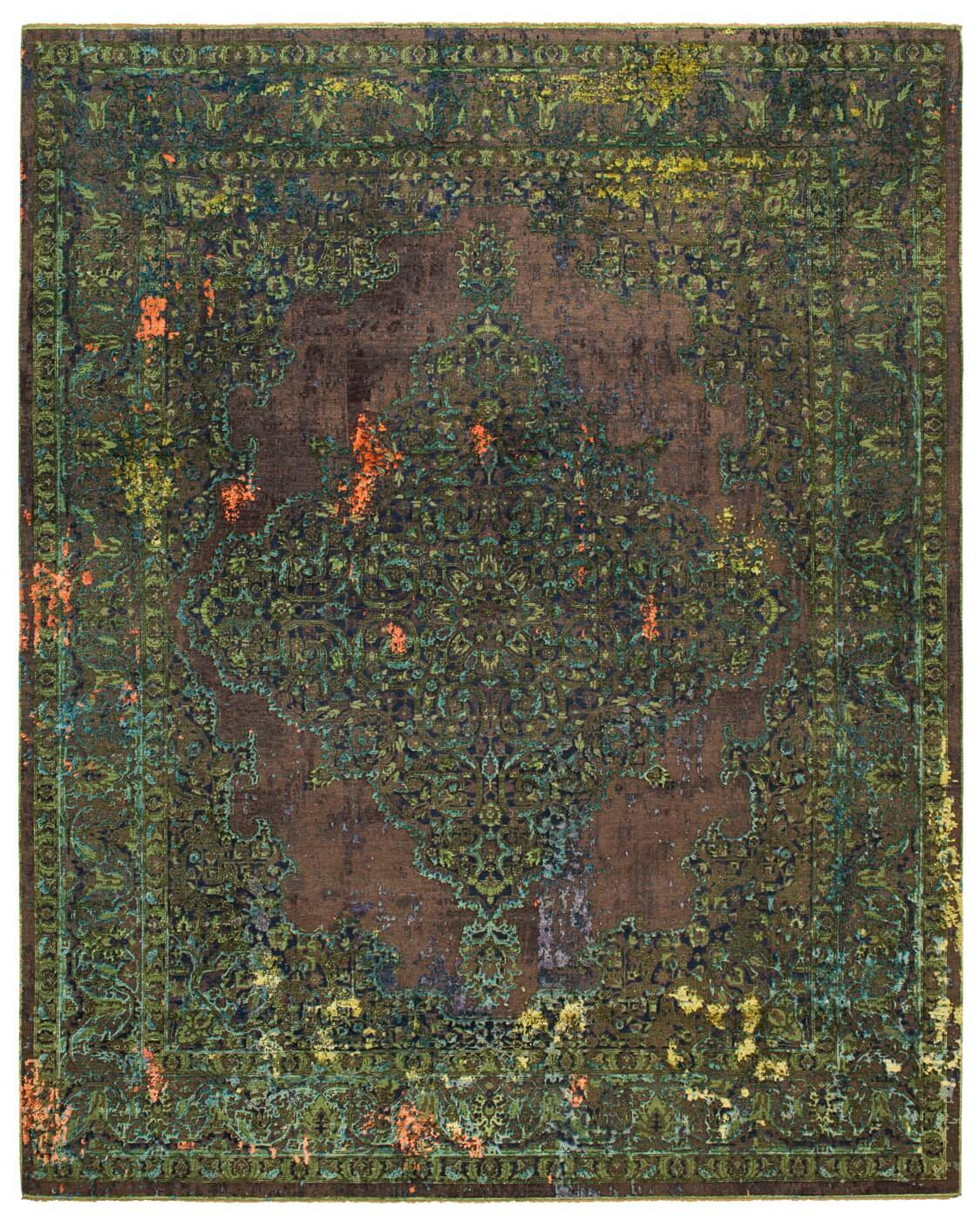 Tapis Tabriz Fashion Artwork 8 Vert | Taille: 300 x 400 cm