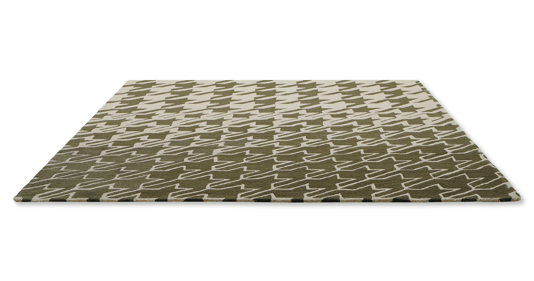Tapis Houndstooth Gris