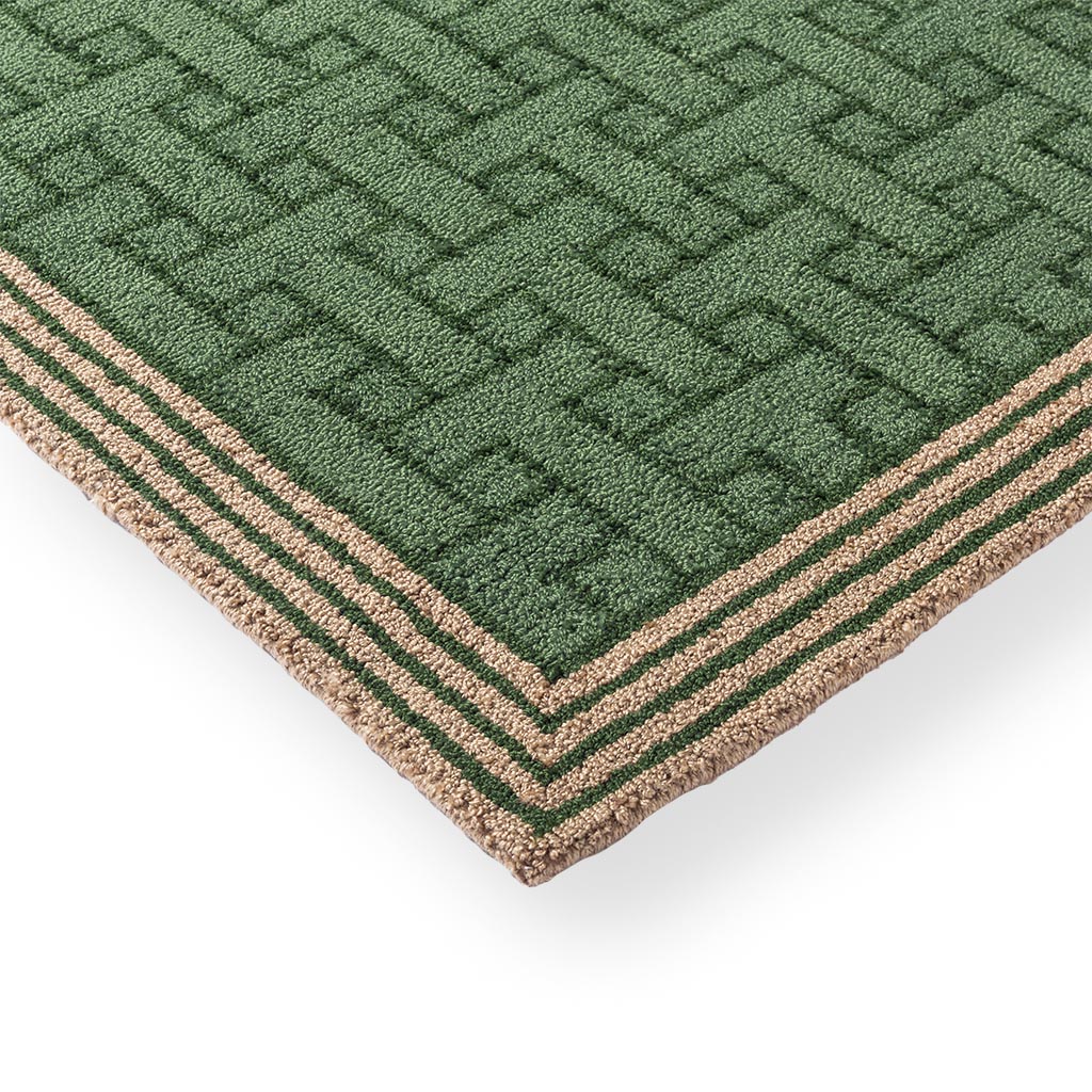 Tapis d’extérieur TB T Monogramme Jade Vert