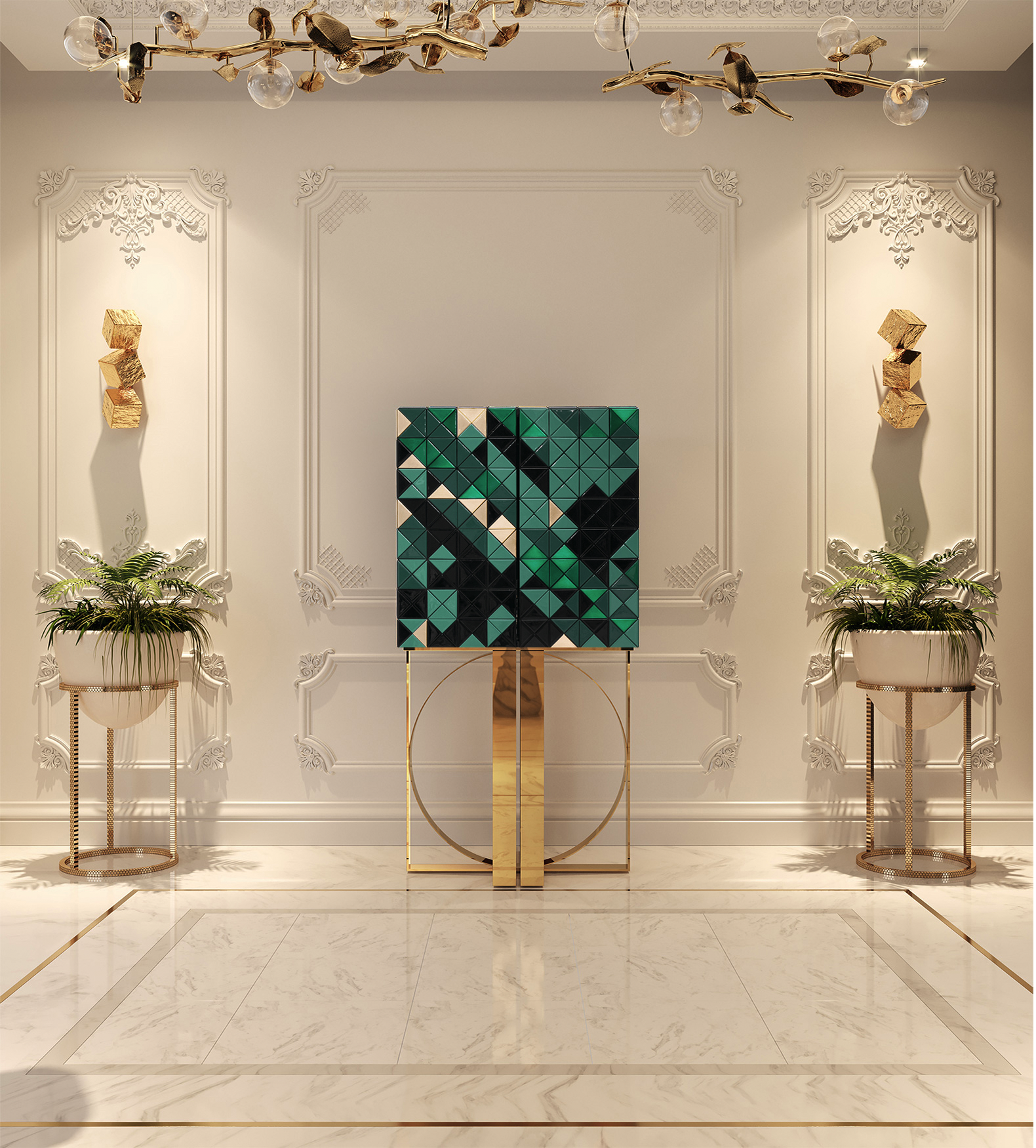 Armoire Verte Mosaic
