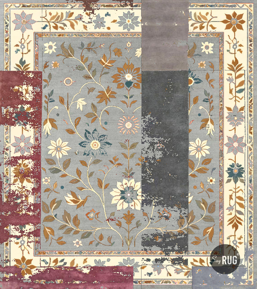 Tapis Chennai Géométrique Gris