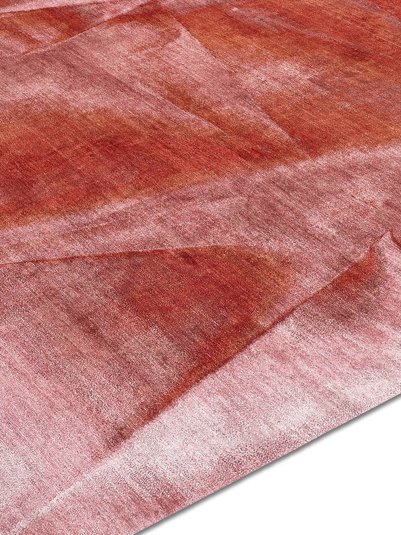 Tapis noué main Rouille
