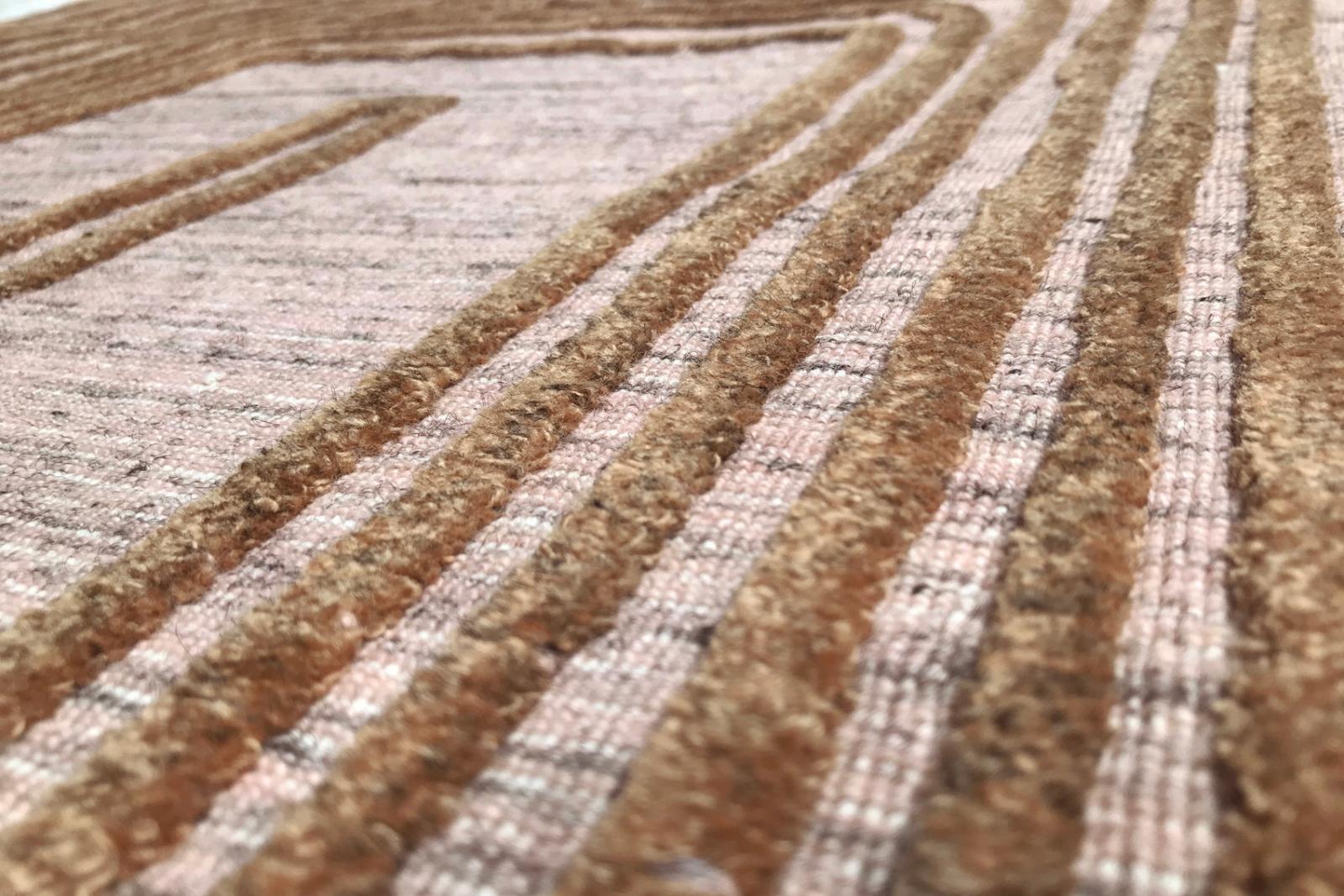 Tapis Flow 1 Misty Rose tissé à plat
