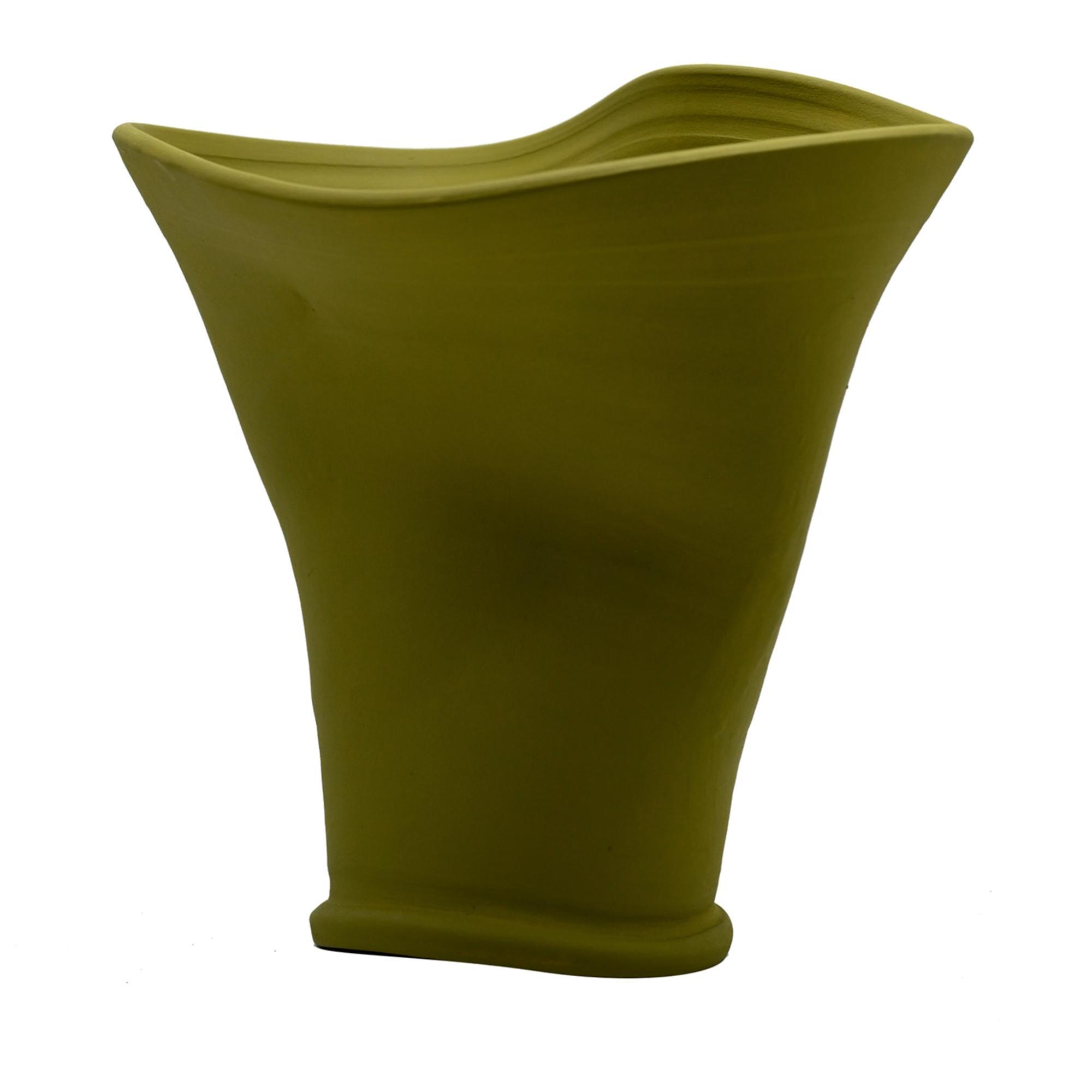 Vase Pistache Sculpteur à la Main