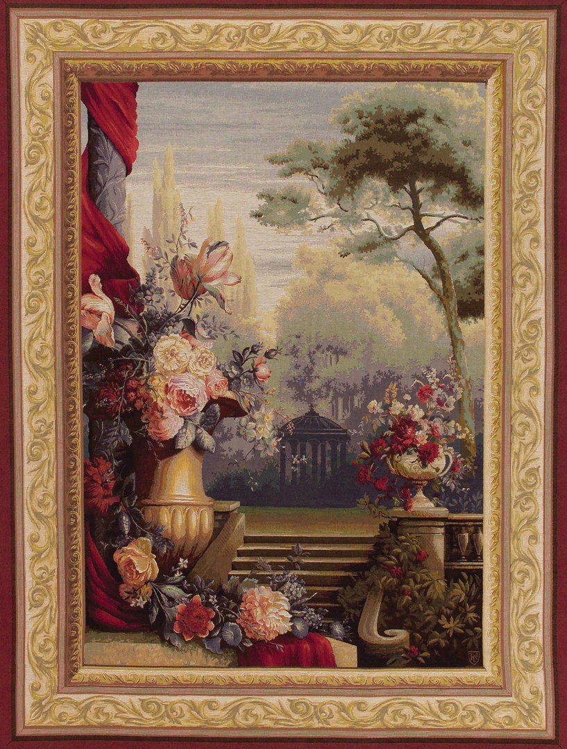 Tapisserie Bouquet et Jardin | Taille: 110 × 150 cm