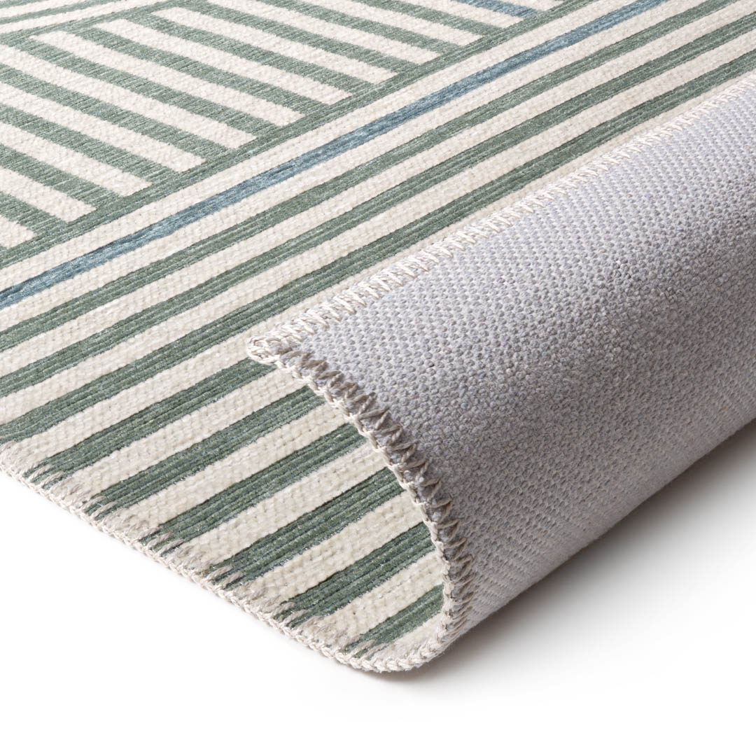 Tapis Moderne Chantilly Rayures Beige