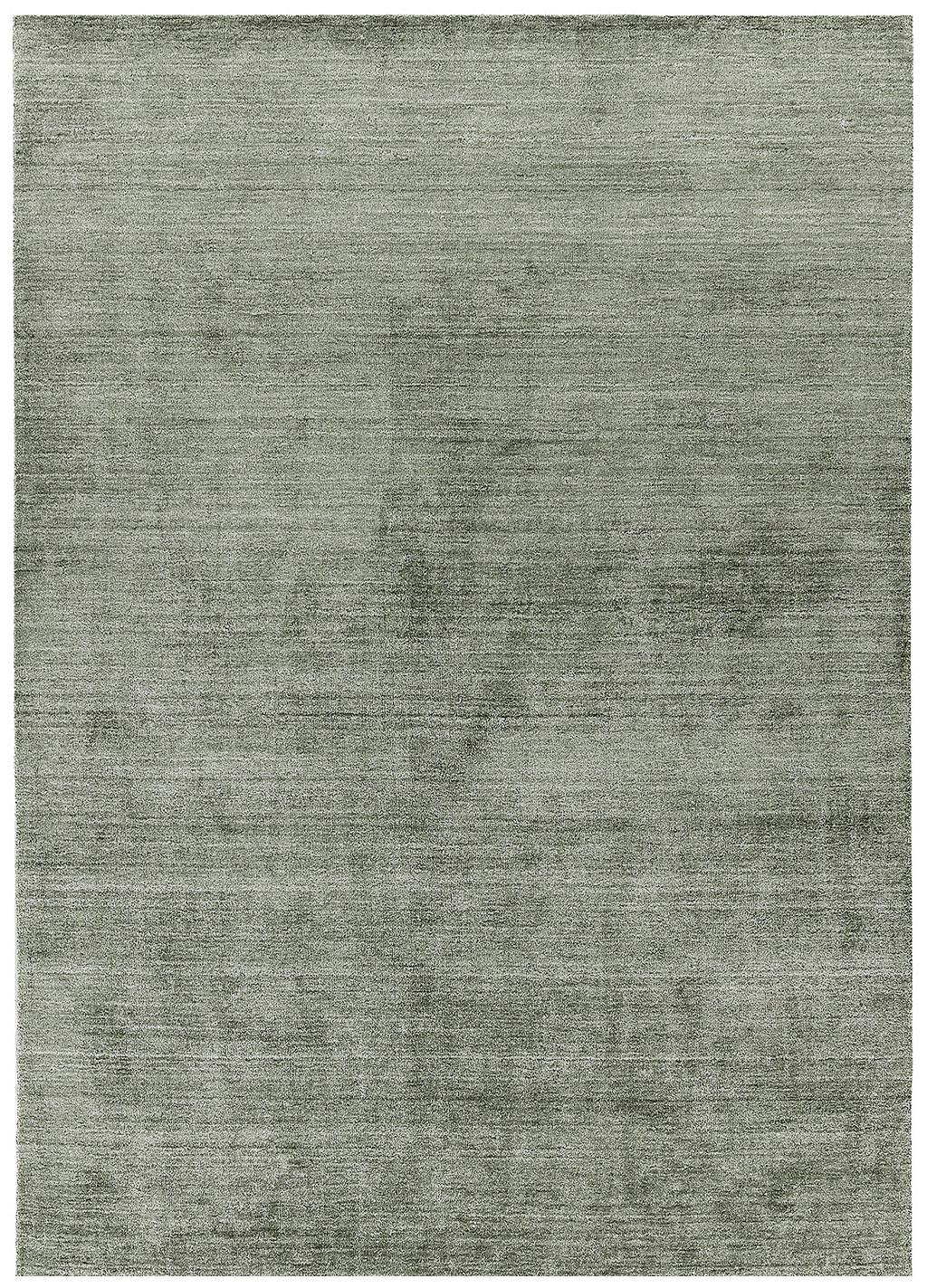 Tapis Vert Pur en Soie de Bambou | Taille: 170 x 240 cm