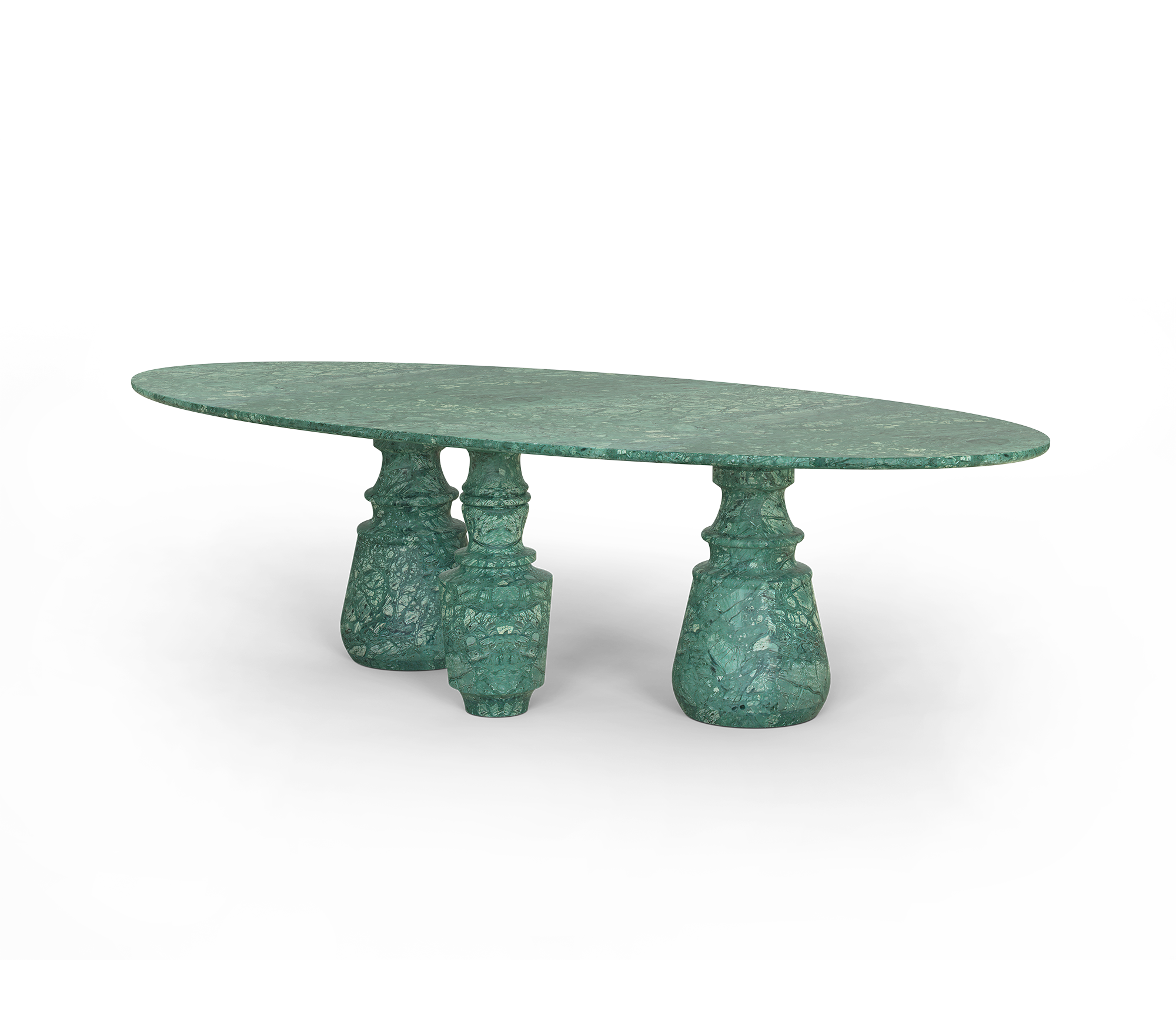 Grande Table Ovale Guatemala Obsidienne