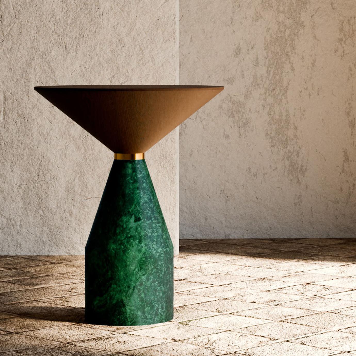 Table d'appoint Cino en marbre vert