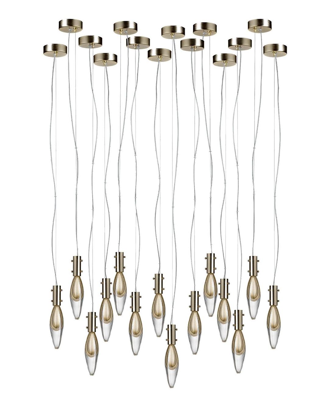 Suspension Murano Gouttes 14 Lumières