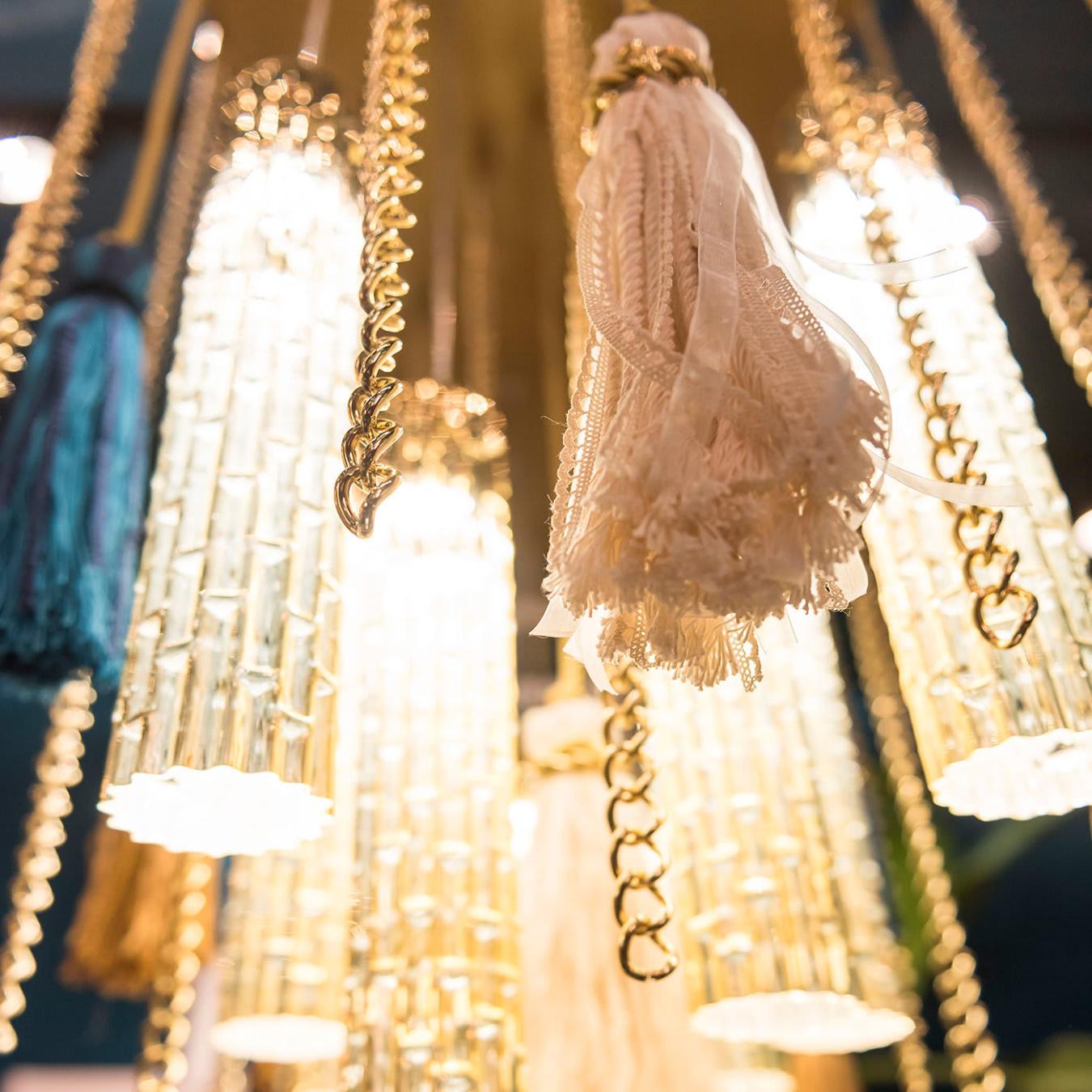Lustre en verre de Murano