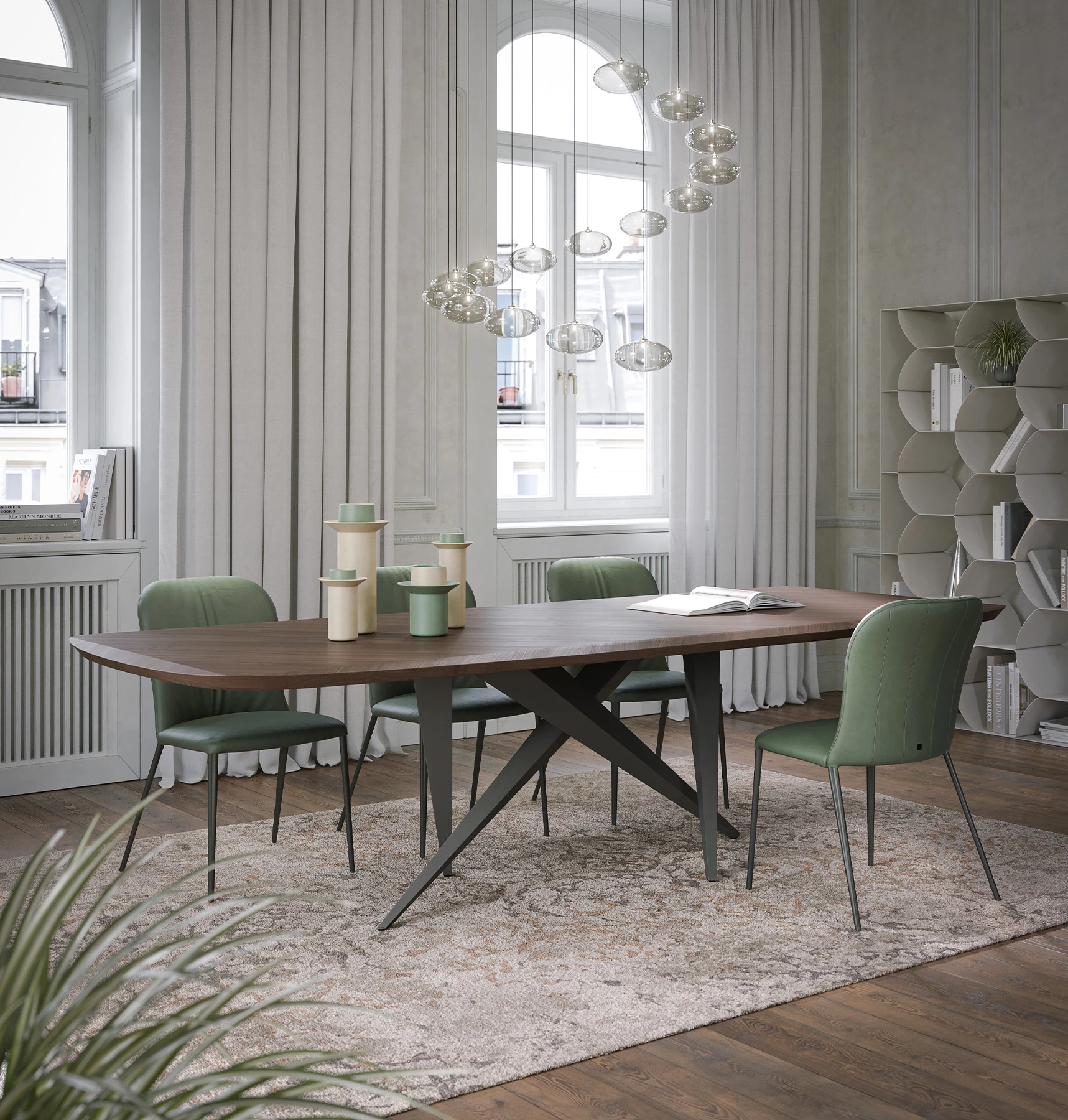Table Thunder en bois soyeux
