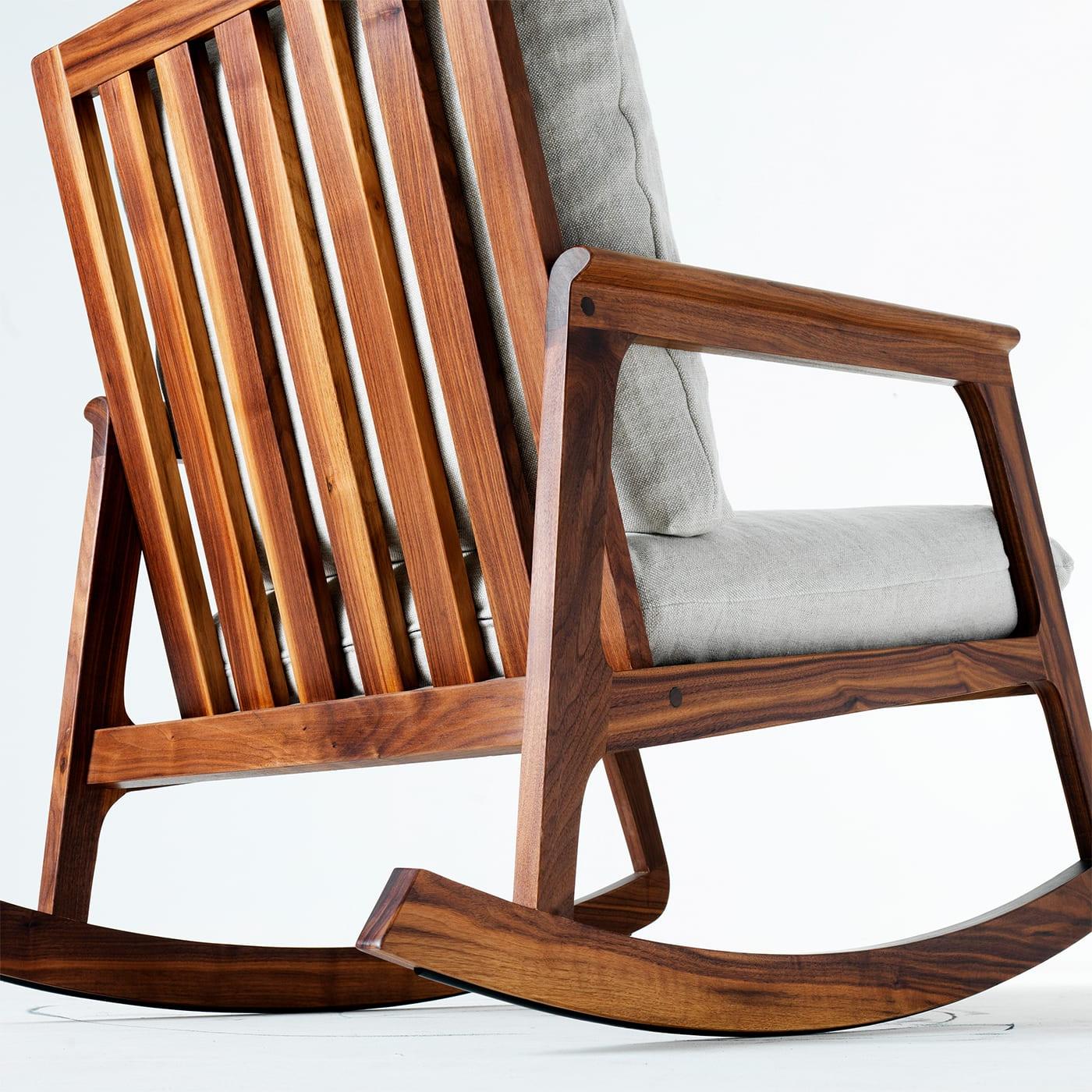 Fauteuil à Bascule Momento Marron | Revêtement: Linen BEL-LINO G077 11