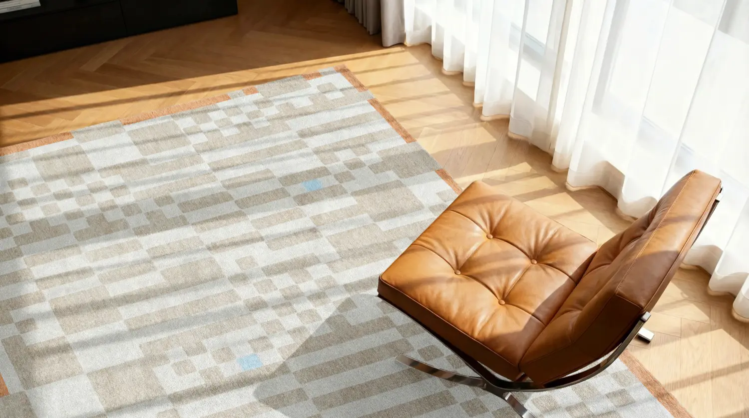Tapis Chess Greyhound | Taille: 240 × 340 cm