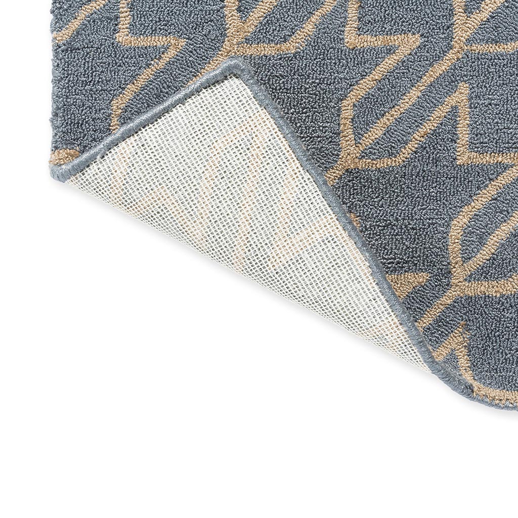 Tapis d’extérieur TB Houndstooth Blanc/Marine | Taille: 250 x 350 cm