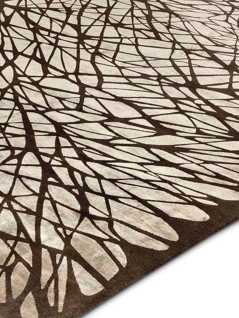 Tapis noué main Dresden Marron | Taille: 305 x 427 cm