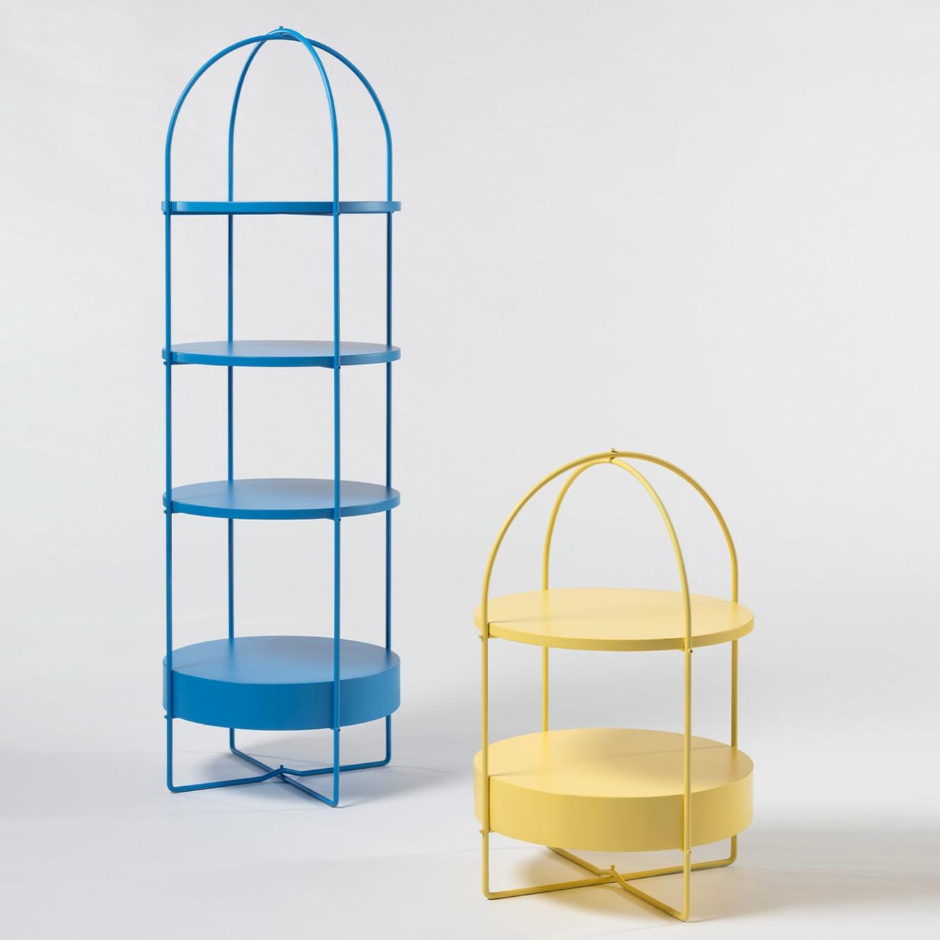 Table d'Appoint Jaune Contemporaine