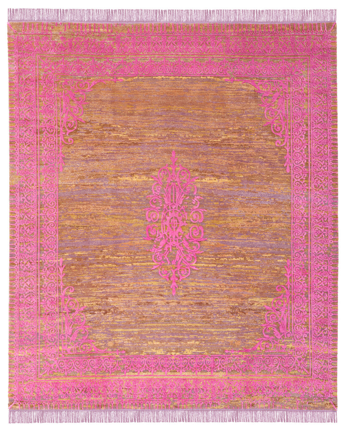 Tapis Ravenna Radi Petit Texturé Violet Rose | Taille: 250 x 300 cm