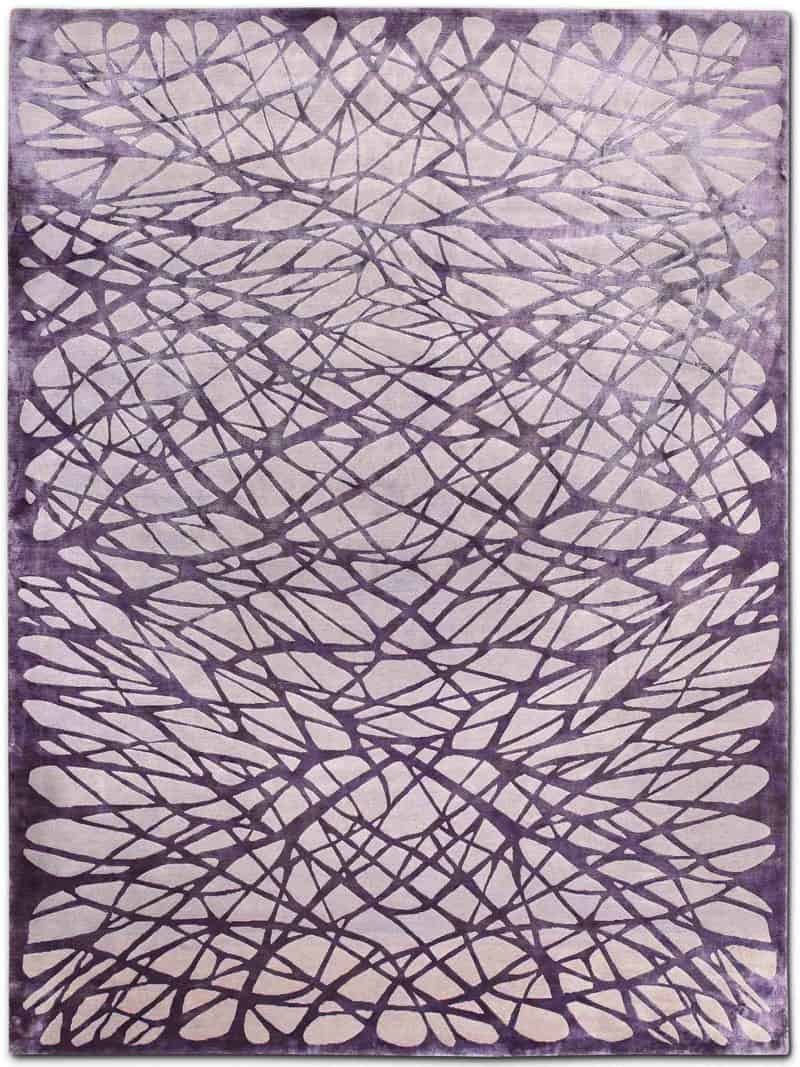 Tapis noué main Dresden Lilas