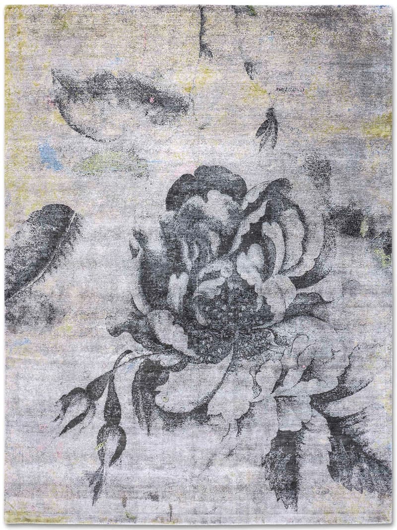 Tapis tissé main Fleurs