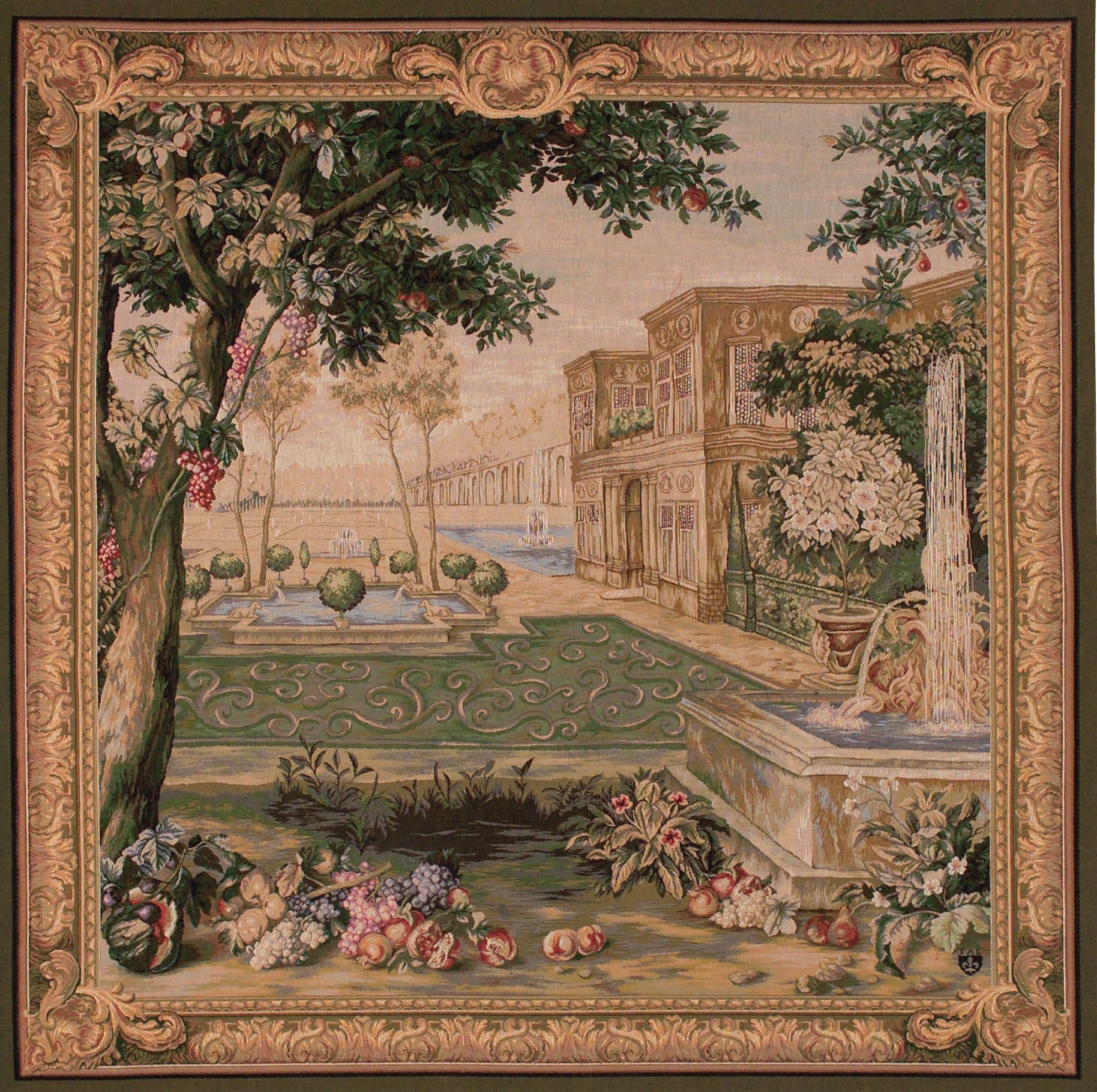Tapisserie Fontaine de Verdure (Carrée)