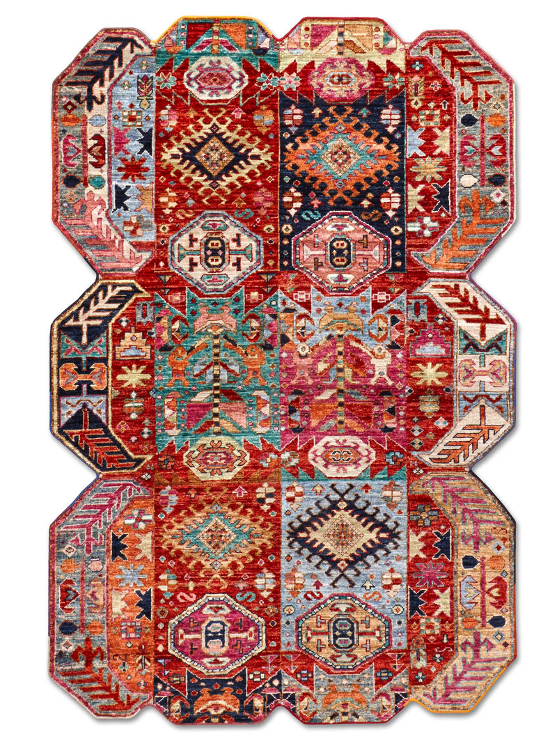 Tapis fait main de luxe Multiforme
