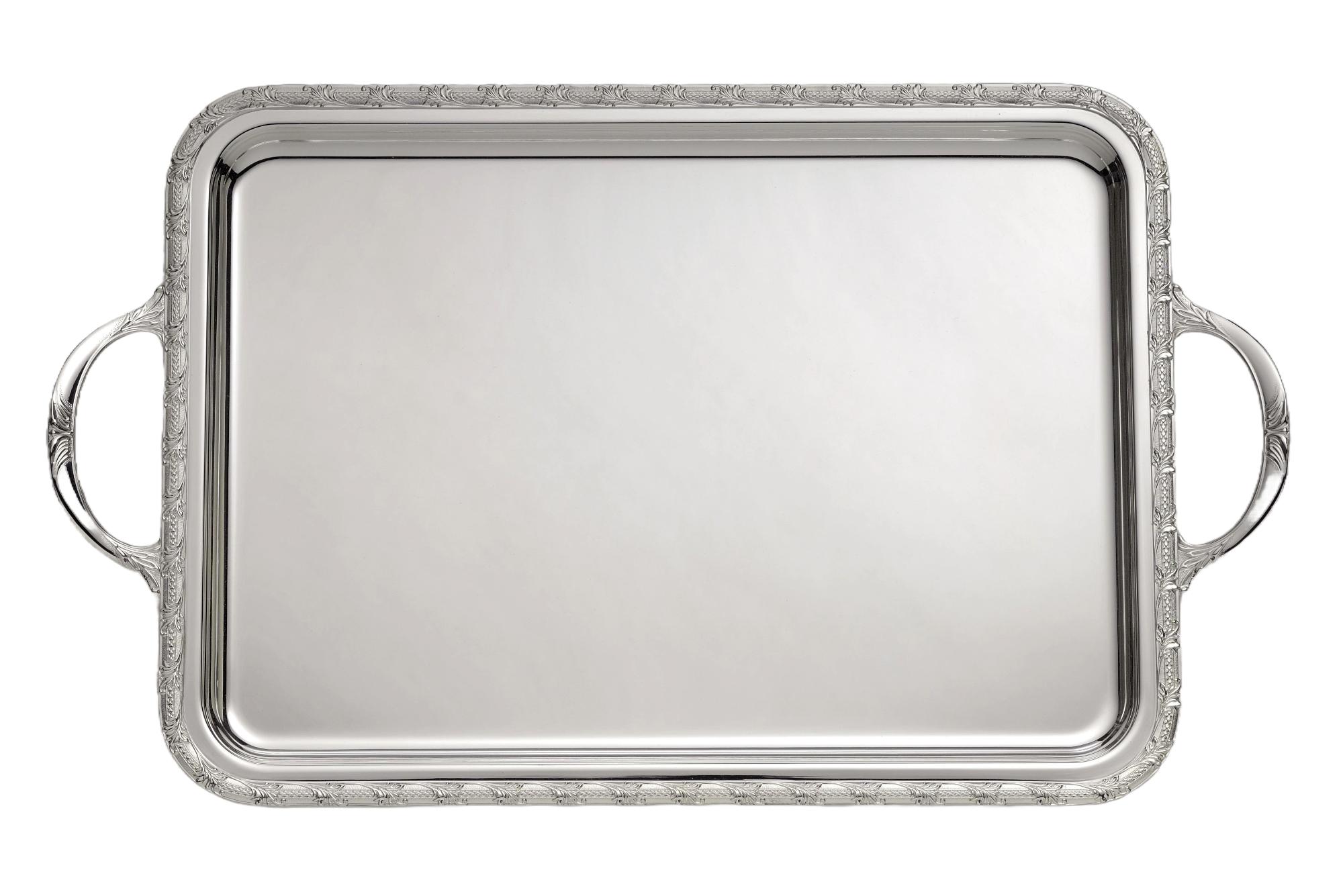 Plateau Rectangulaire Avec Poignées Royal Silver