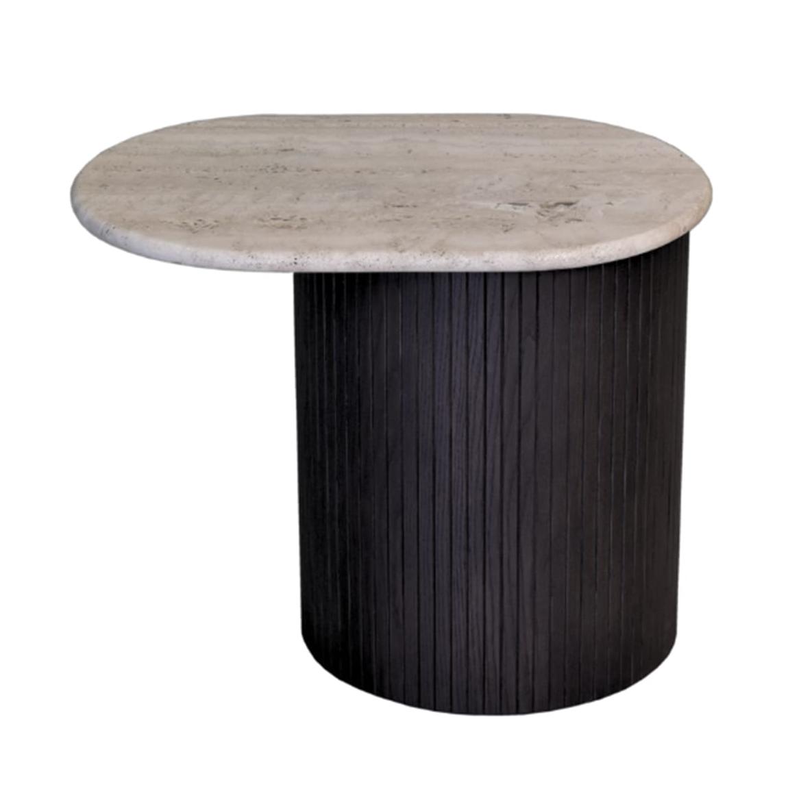 Table d'appoint Bitta avec plateau en marbre