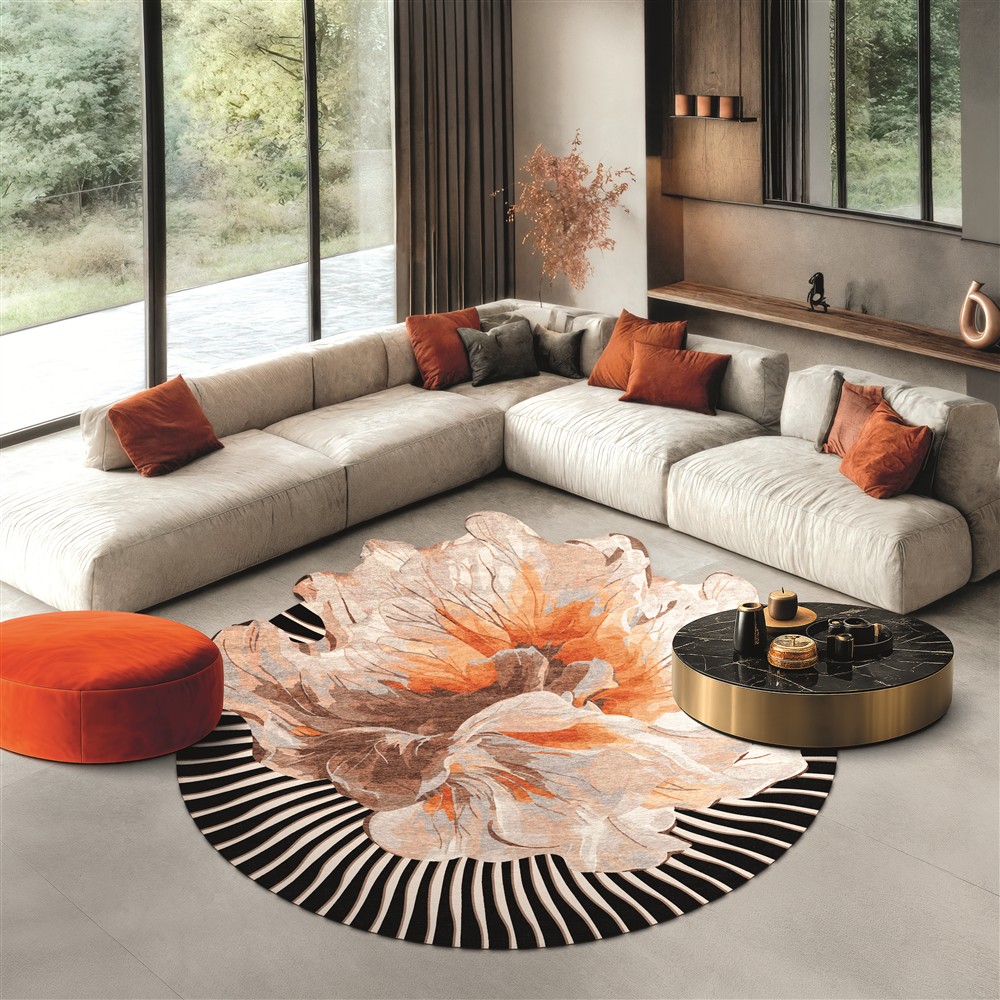 Tapis Rond Amber Bloom