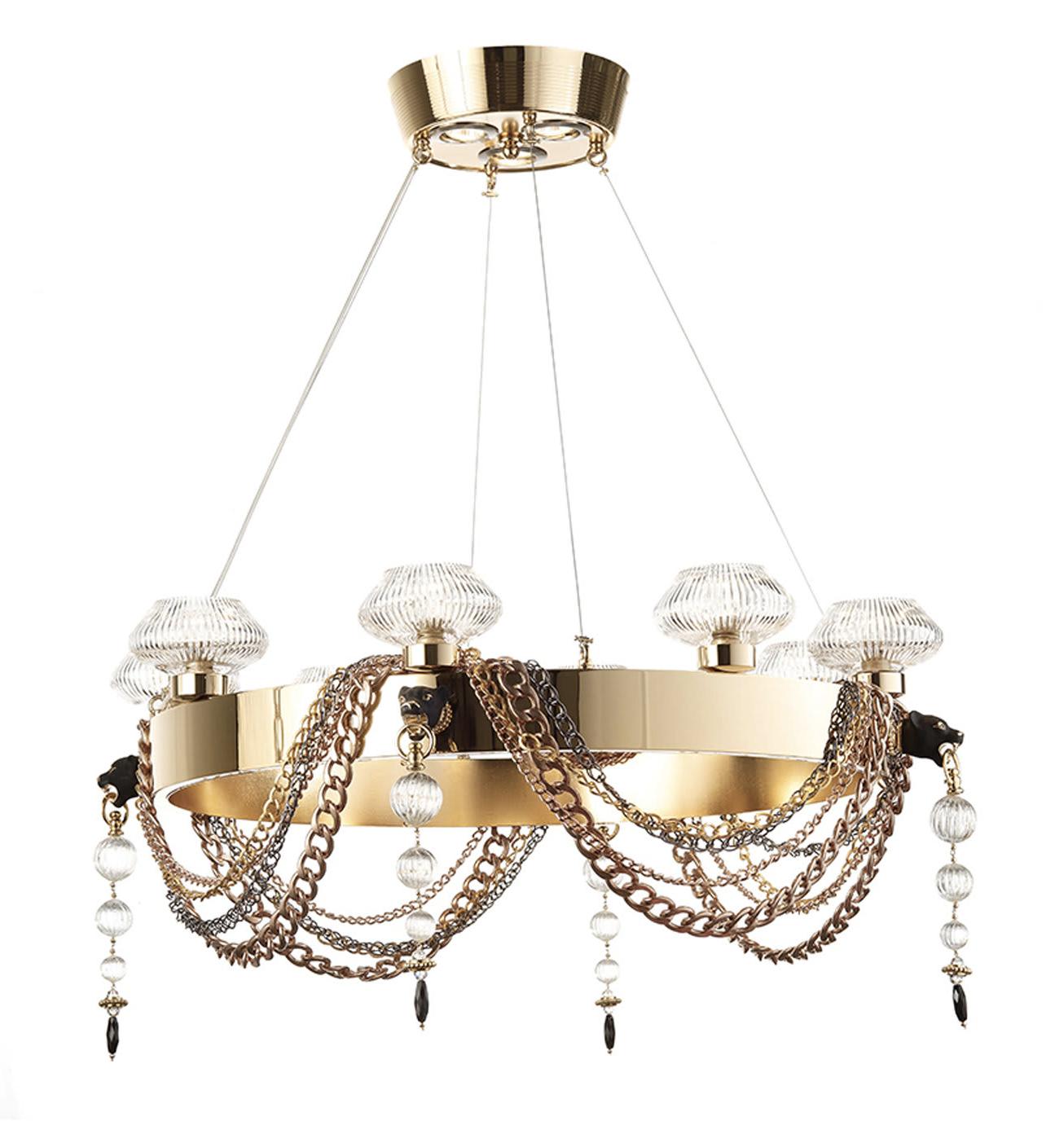 Lustre Panthère en Cristal