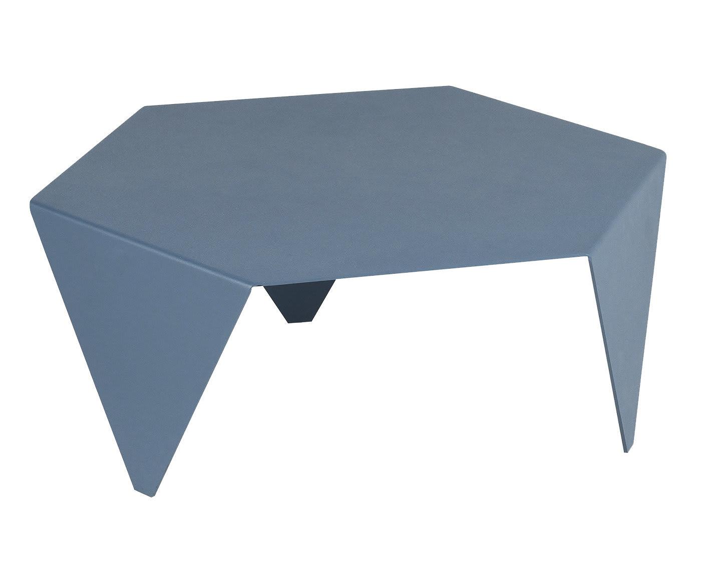 Table basse bleue Ruche