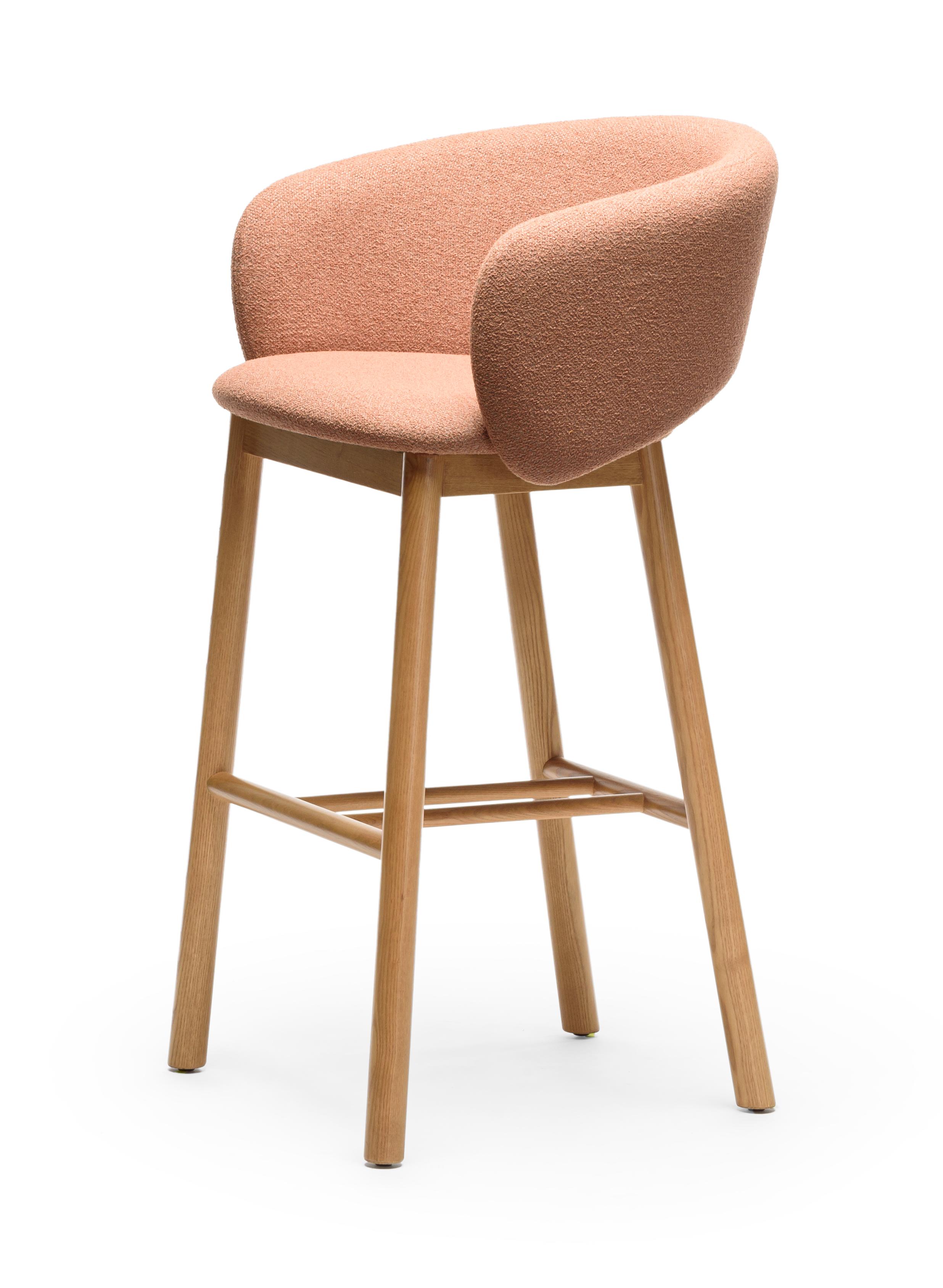 Tabouret de Bar Bel SG-75 Frêne Terracotta