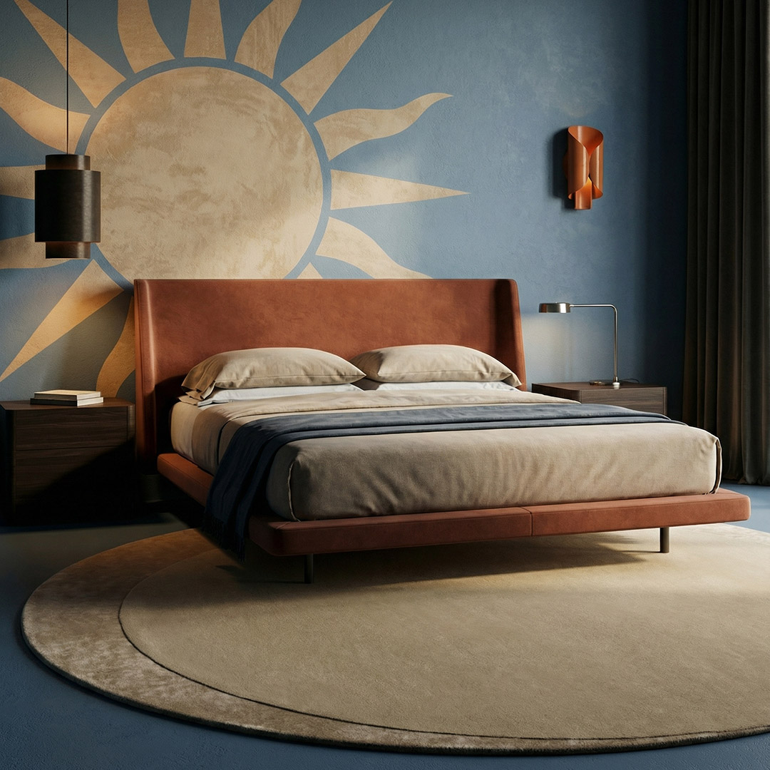 Tapis Rond Luna Désert