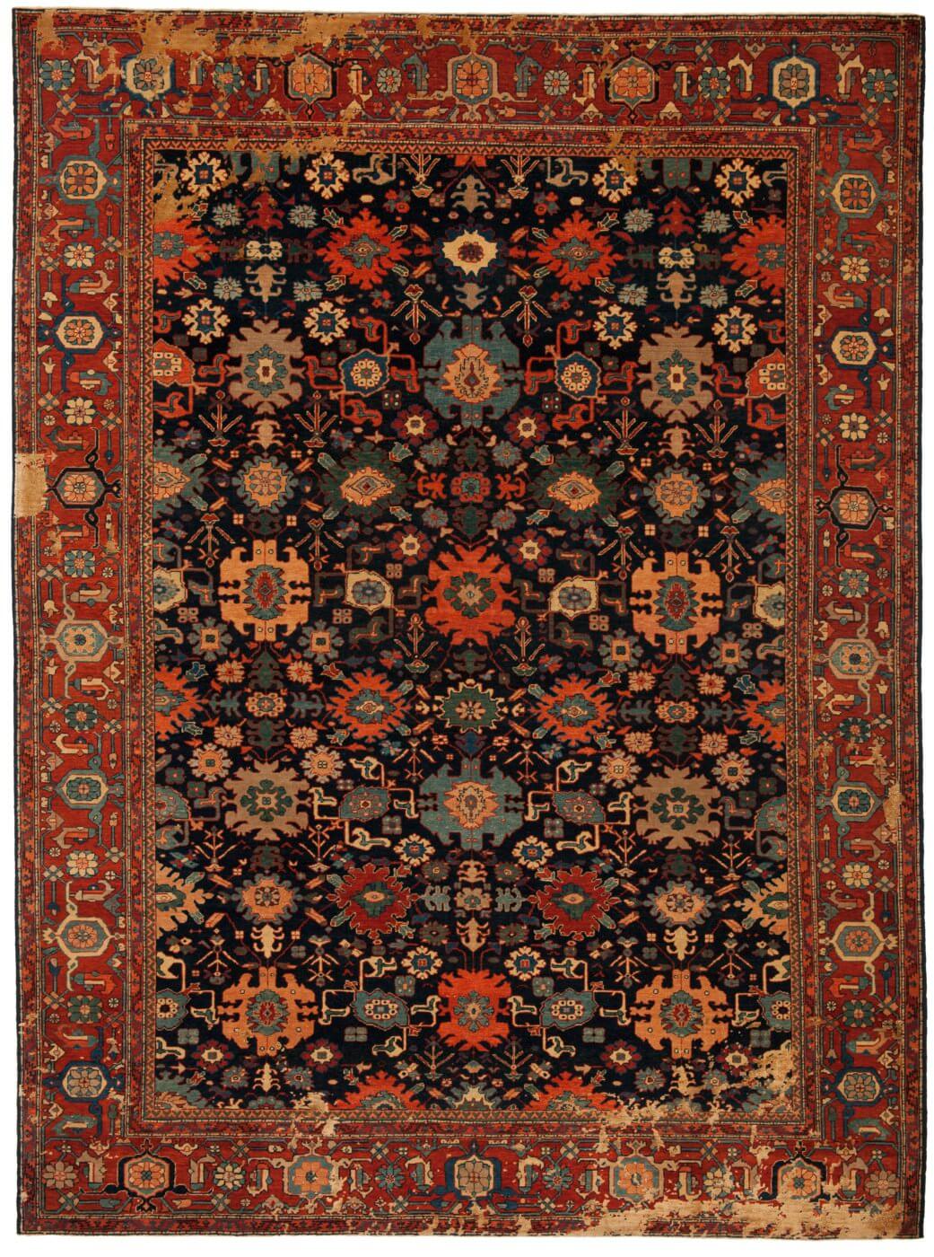 Tapis Bidjar Kingscross Doré Texturé Soie