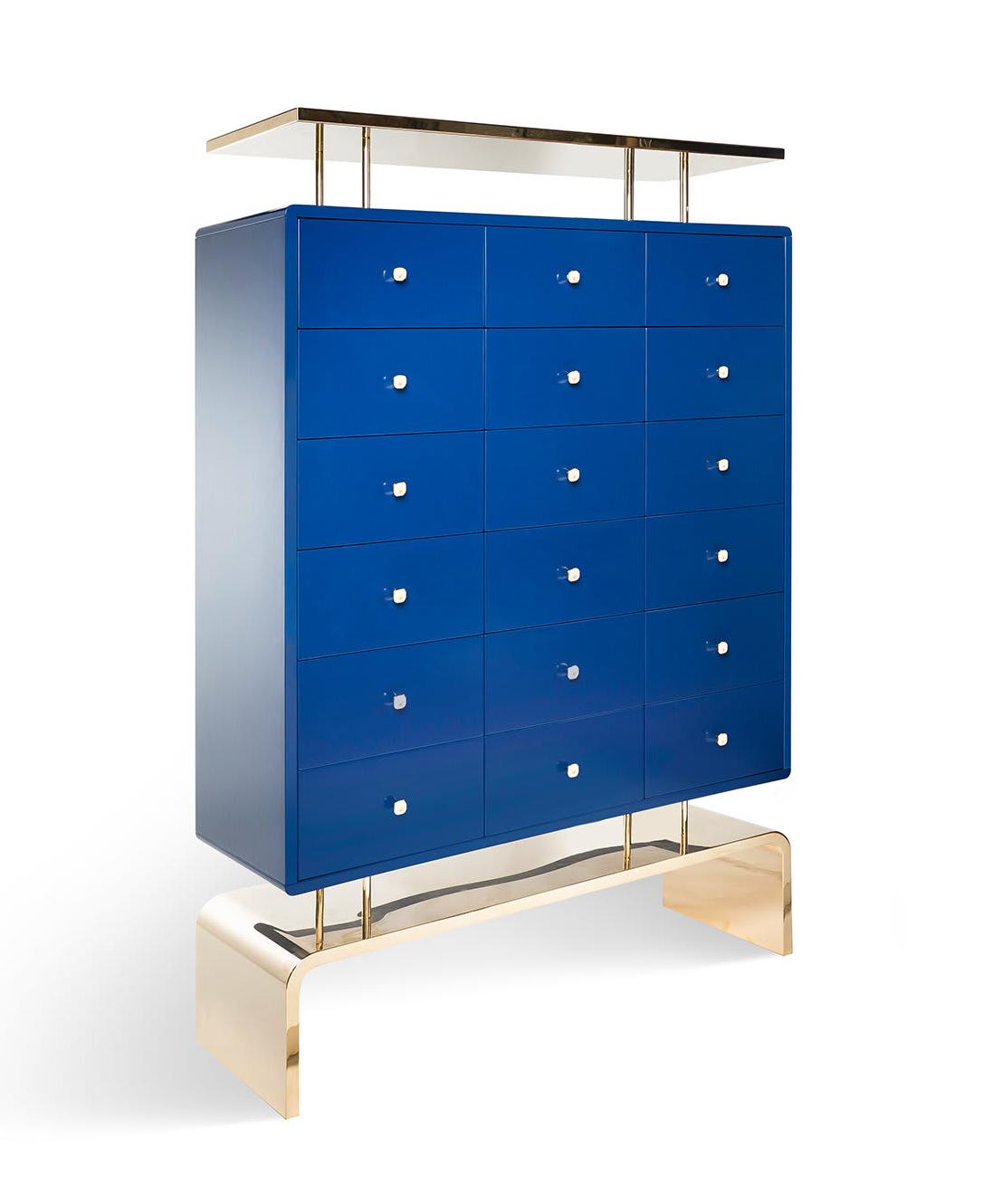 Cabinet Royal bleu