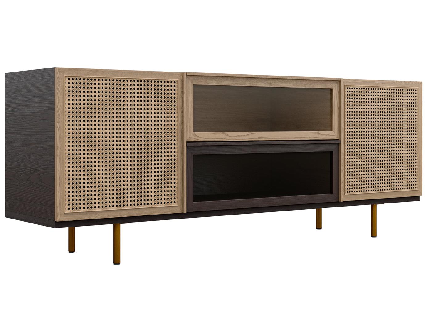 Buffet en bois de frêne