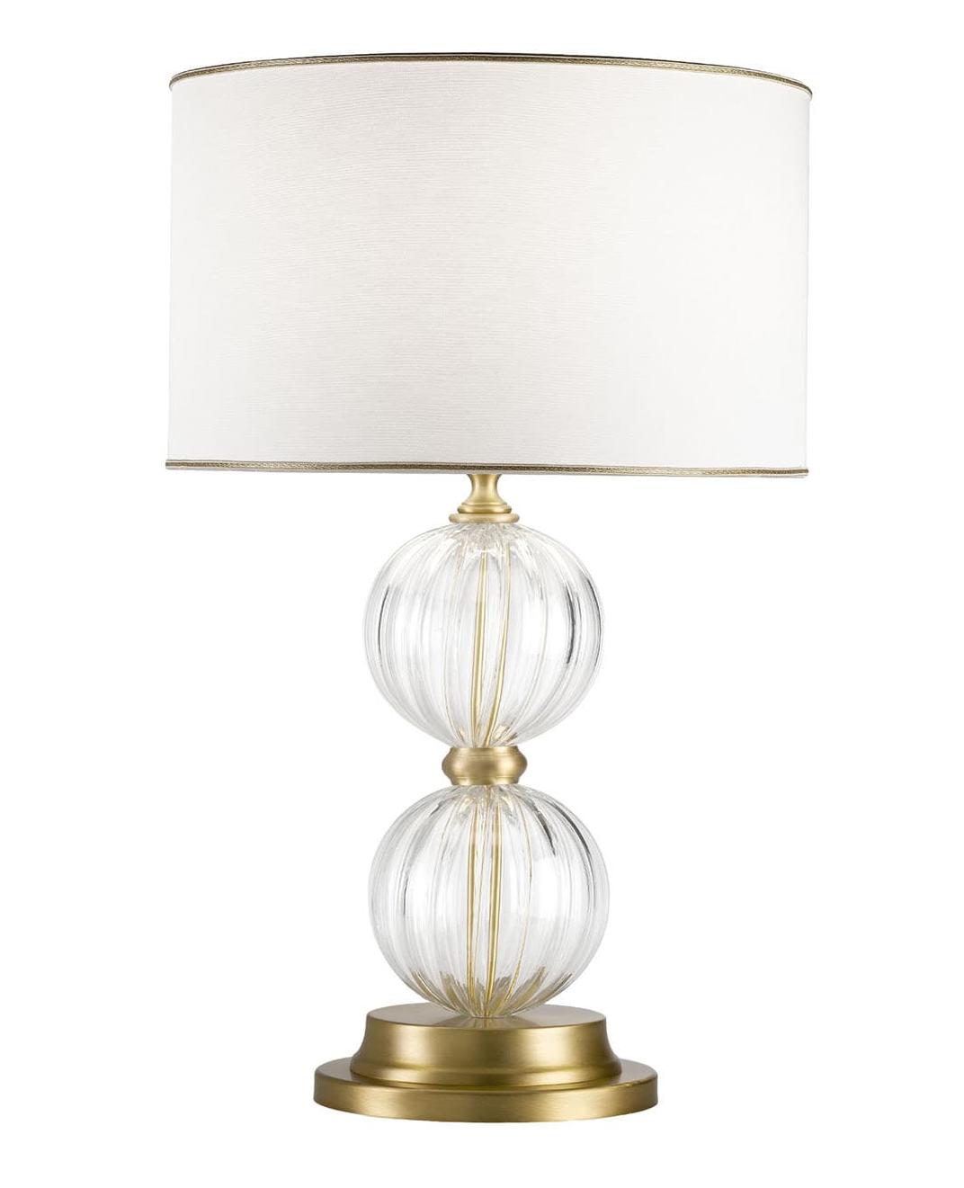 Lampe de Table Élégante avec Orbes en Verre de Murano