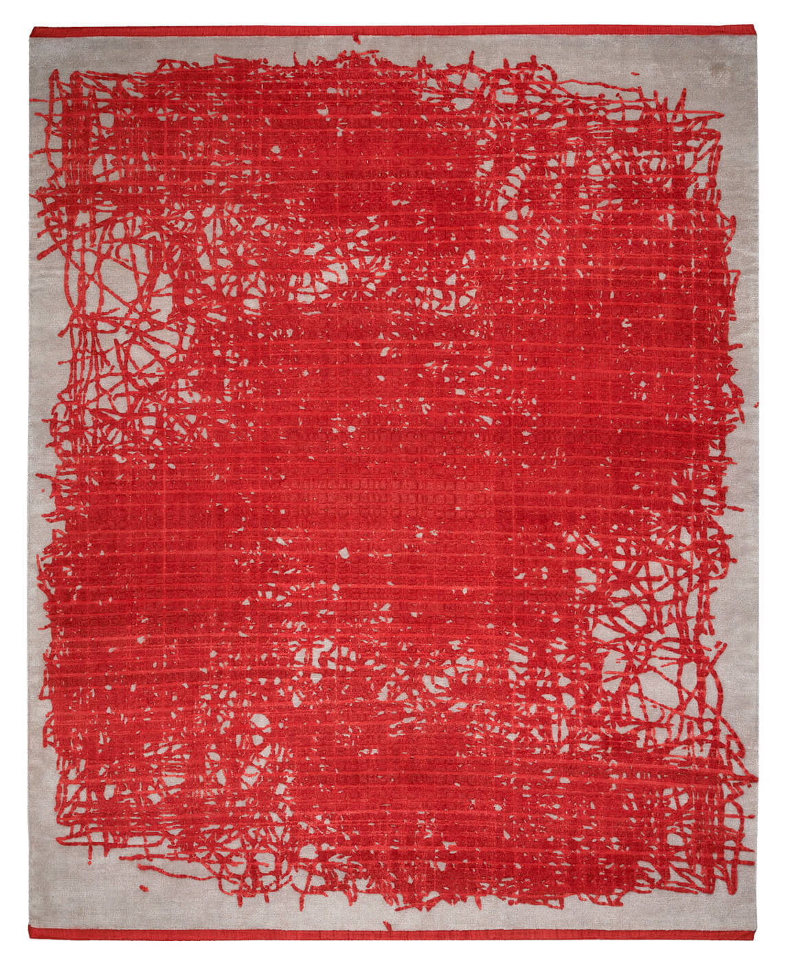 Tapis Grid Enjoy Rouge | Taille: 400 x 500 cm