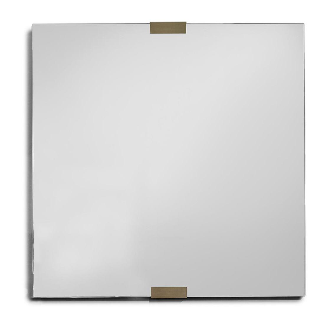 Miroir Élégance en Cuir à Bordure Bronze