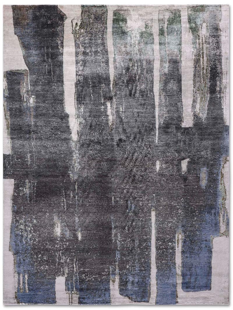 Tapis No. 04 Noir sur Beige