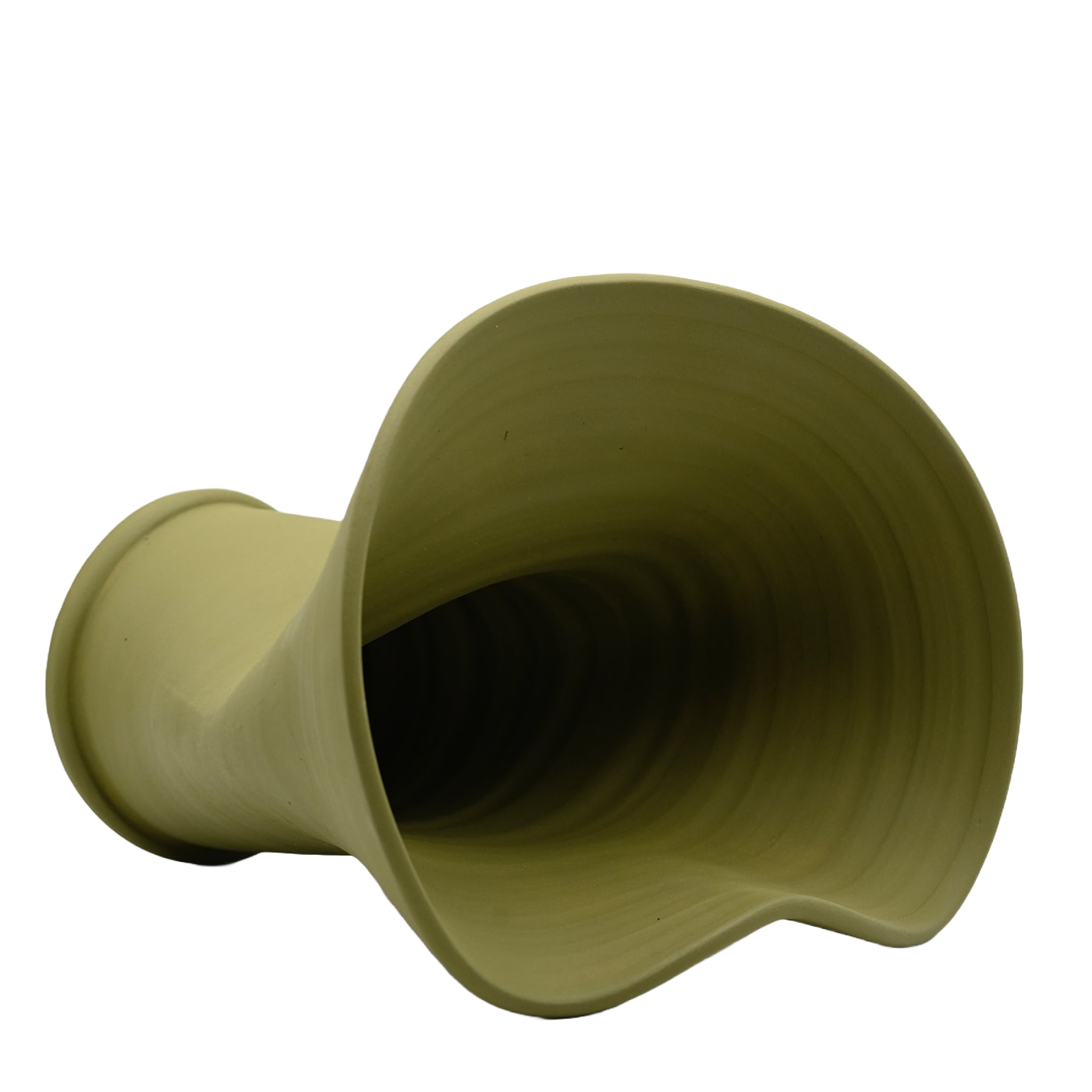 Vase Pistache Sculpteur à la Main